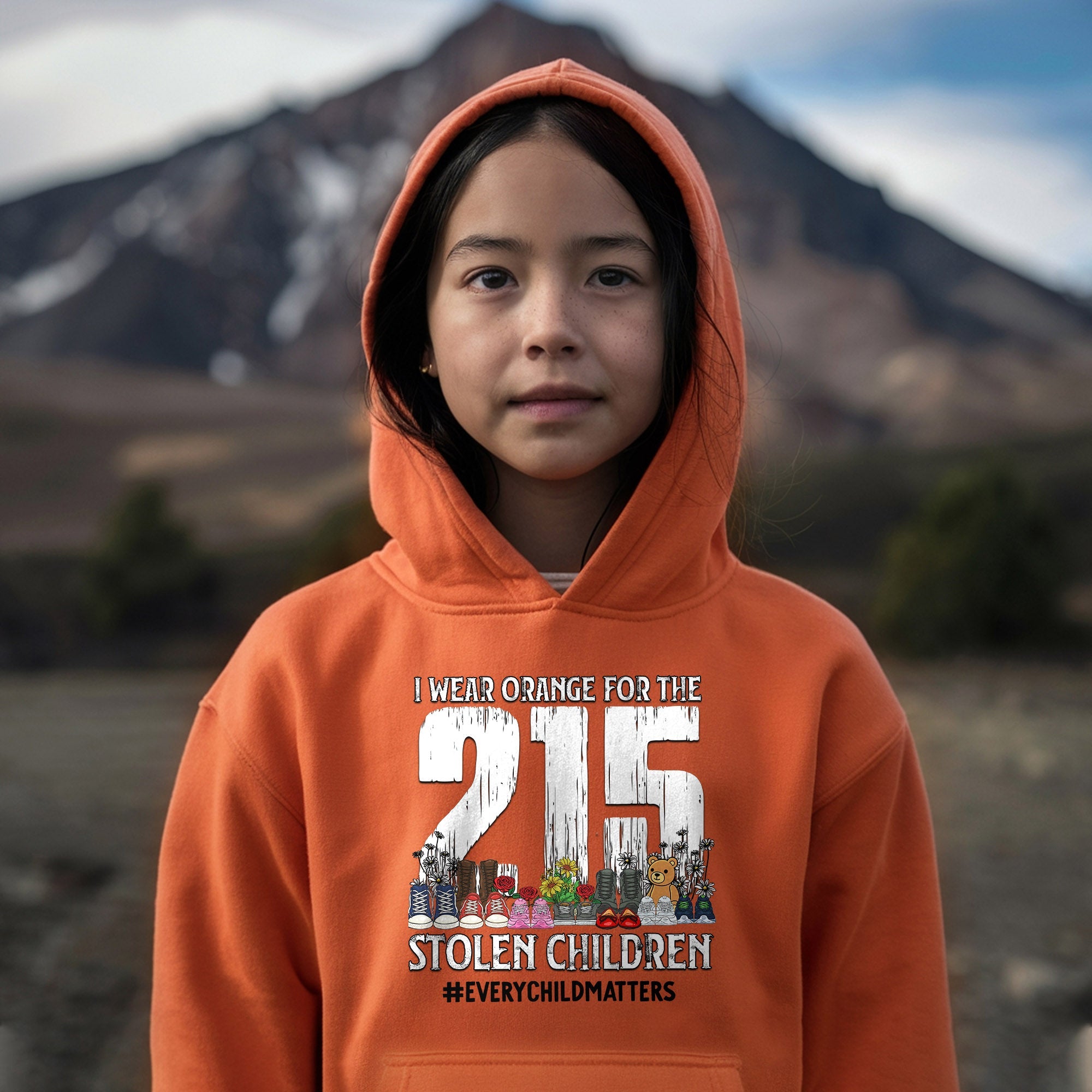 Every Child Matters I Wear Orange For The 215 Stolen Children For Orange Day Unisex T-shirt/Hoodie/Sweatshirt