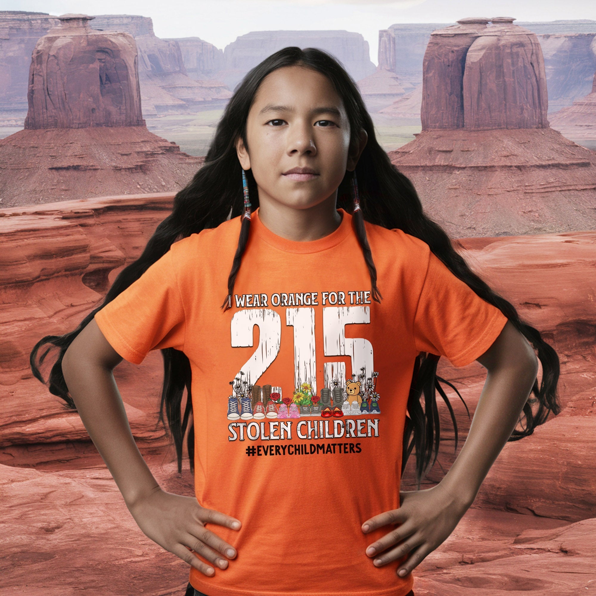 Every Child Matters I Wear Orange For The 215 Stolen Children For Orange Day Unisex T-shirt/Hoodie/Sweatshirt