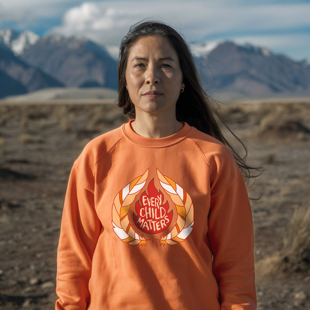 Every Child Matters Fire Orange Shirt Day Unisex T-shirt/Hoodie/Sweatshirt