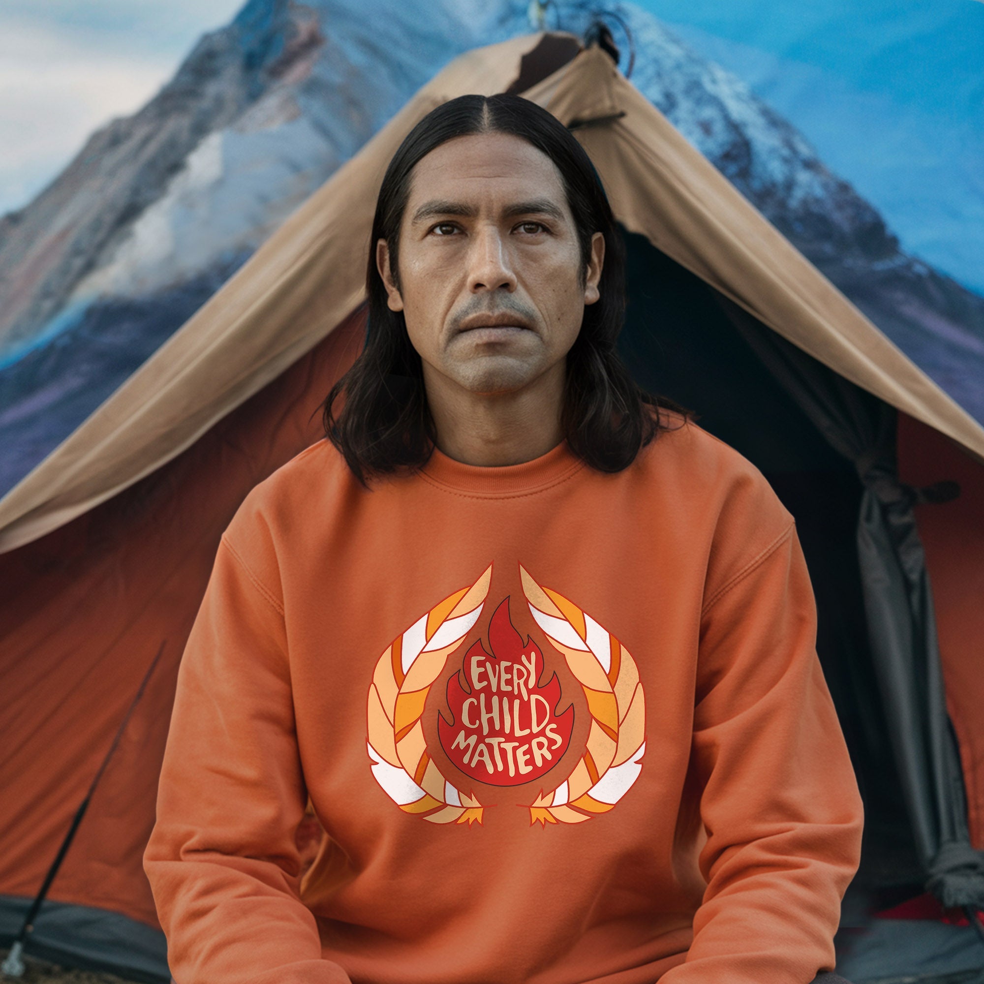 Every Child Matters Fire Orange Shirt Day Unisex T-shirt/Hoodie/Sweatshirt