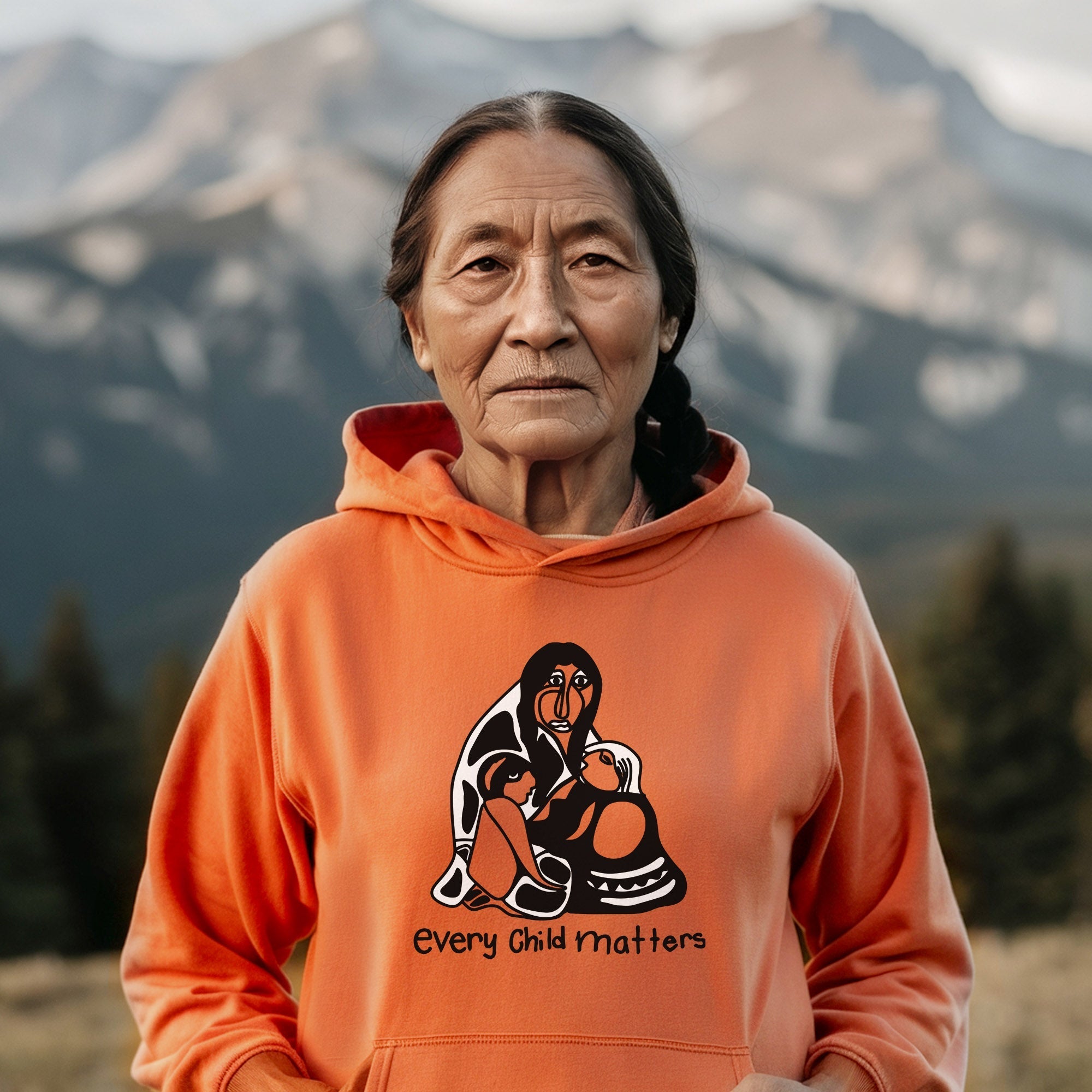 Every Child Matters Grandma With Grandniece Together For Orange Day Unisex T-shirt/Hoodie/Sweatshirt