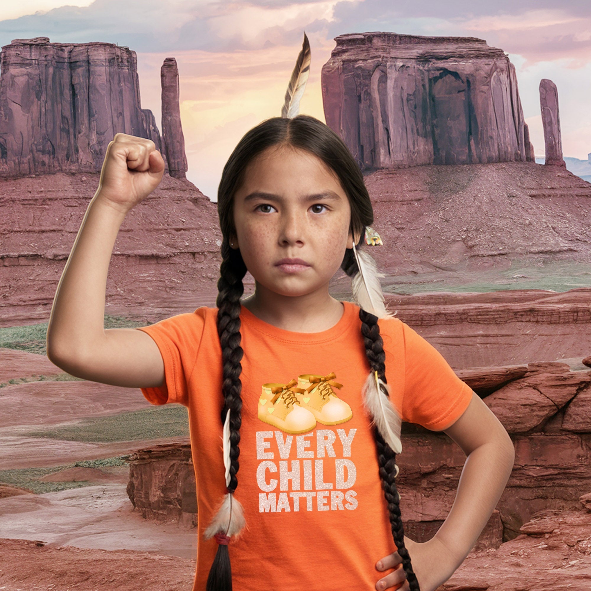 Every Child Matters Shoes Orange For Orange Shirt Day Unisex T-shirt/Hoodie/Sweatshirt