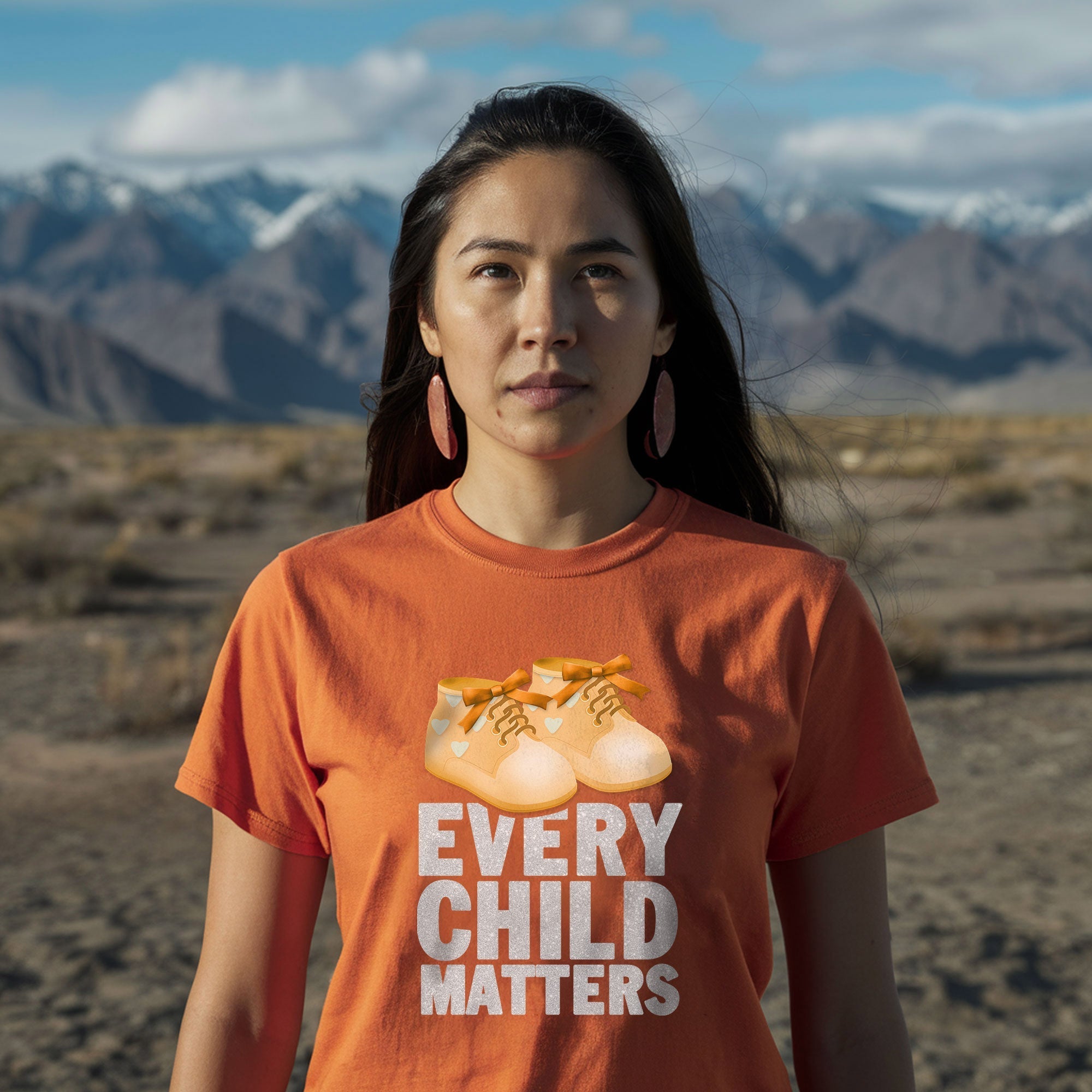 Every Child Matters Shoes Orange For Orange Shirt Day Unisex T-shirt/Hoodie/Sweatshirt