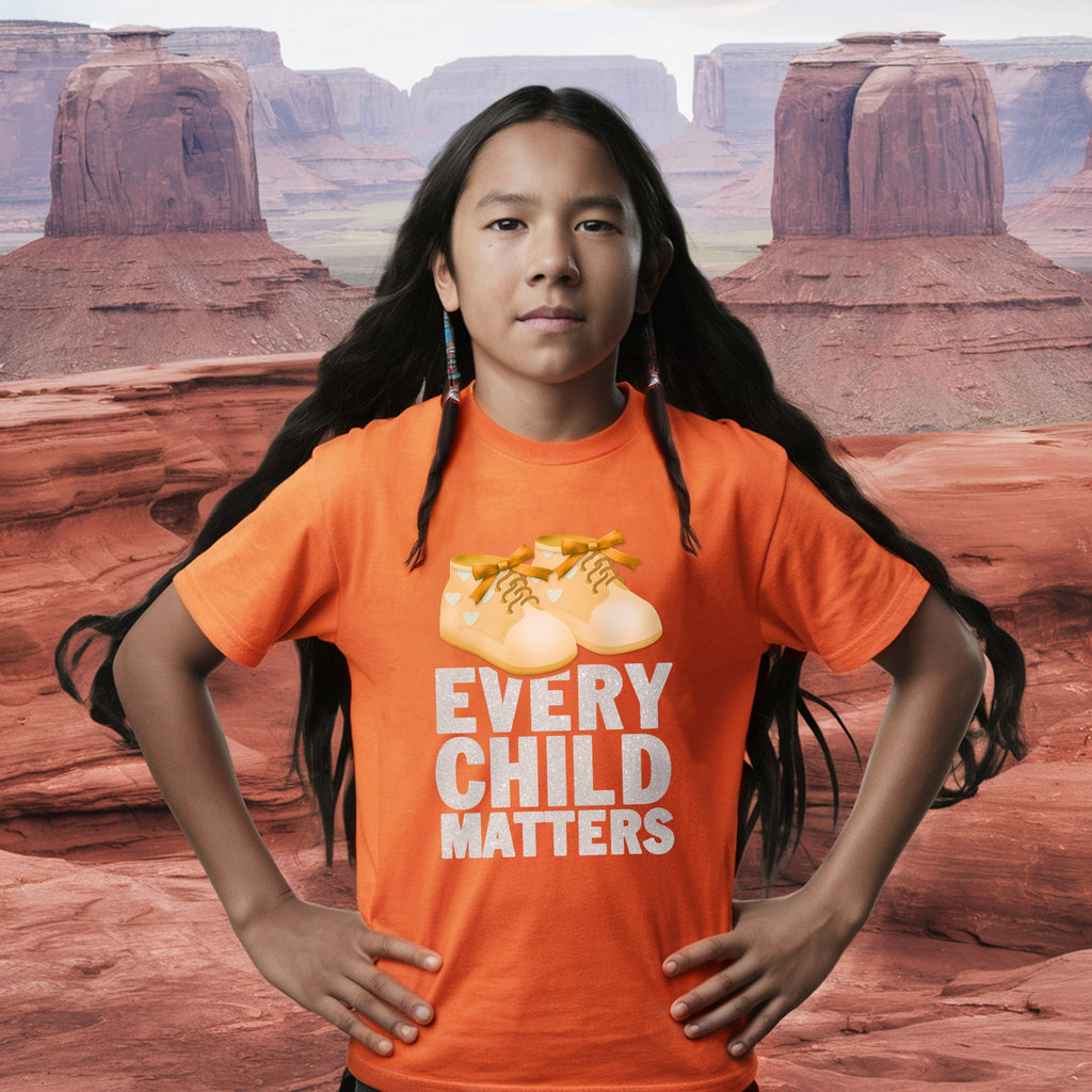 Every Child Matters Shoes Orange For Orange Shirt Day Unisex T-shirt/Hoodie/Sweatshirt