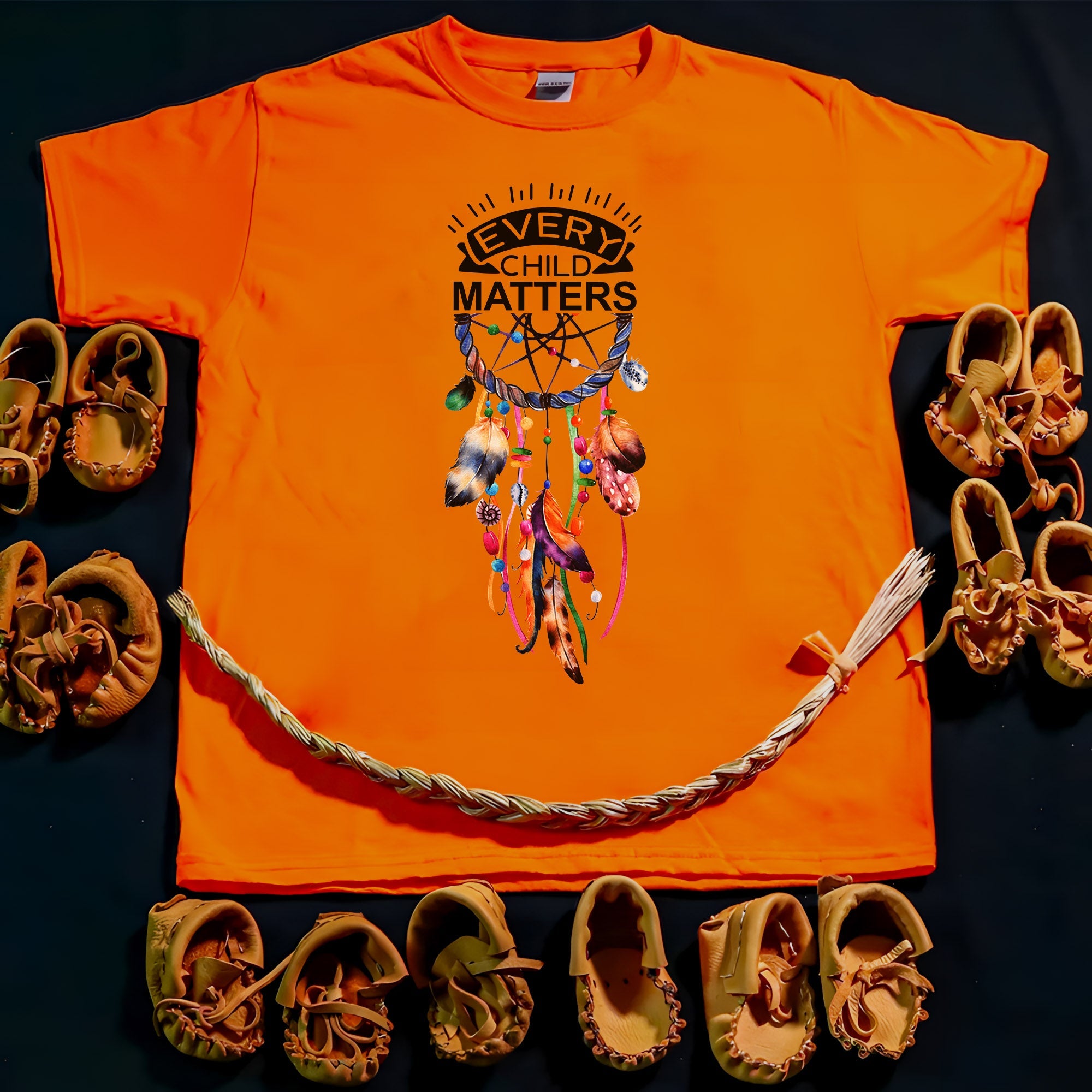 Every Child Matters Dreamcatcher Orange Shirt Day Unisex T-shirt/Hoodie/Sweatshirt