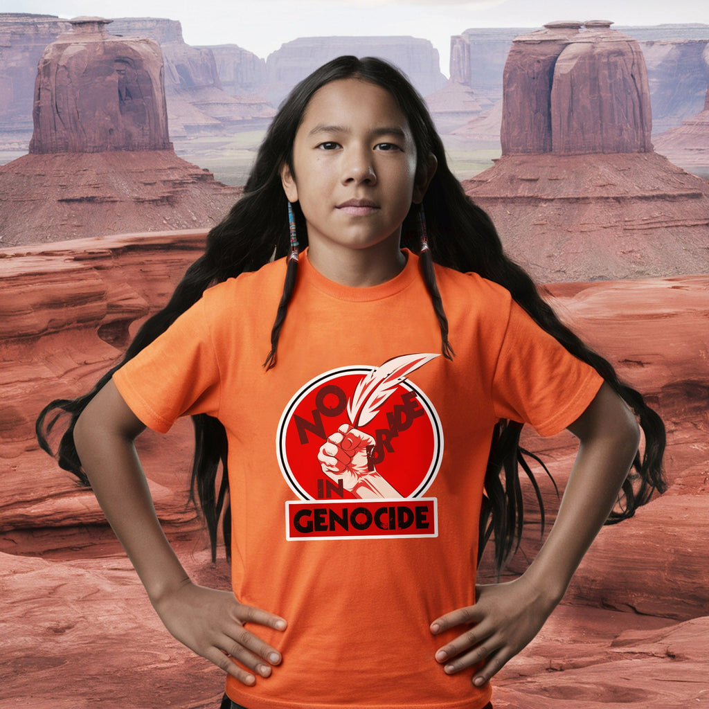 Every Child Matters No Pride In Genocide For Orange Shirt Day Unisex T-shirt/Hoodie/Sweatshirt