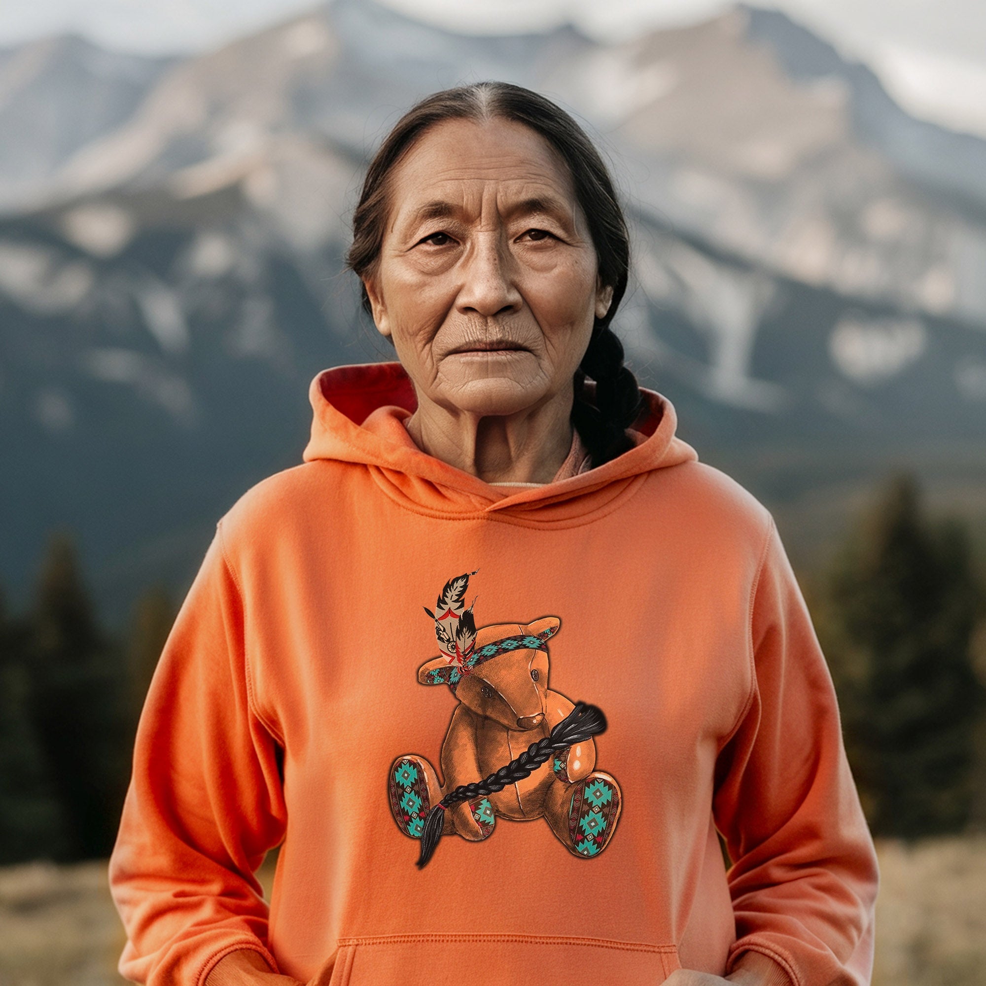 Every Child Matters Orange Bear Indigenous Unisex T-shirt/Hoodie/Sweatshirt
