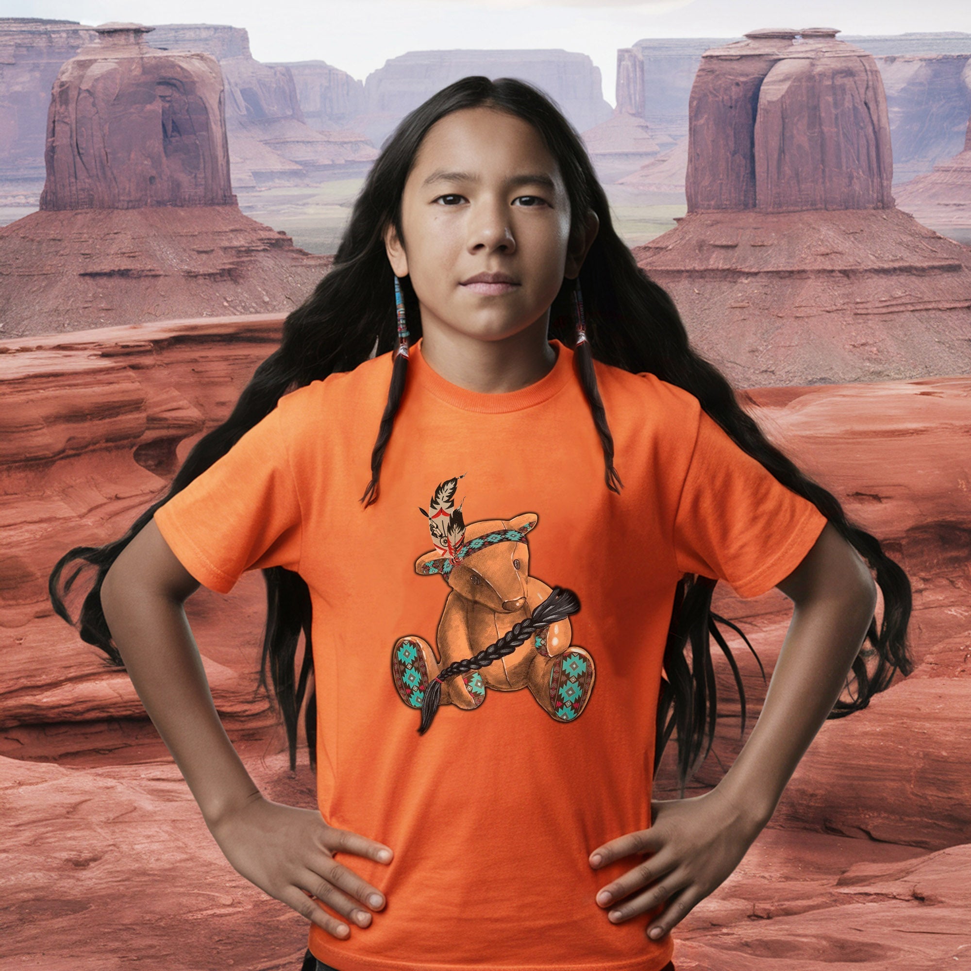 Every Child Matters Orange Bear Indigenous Unisex T-shirt/Hoodie/Sweatshirt