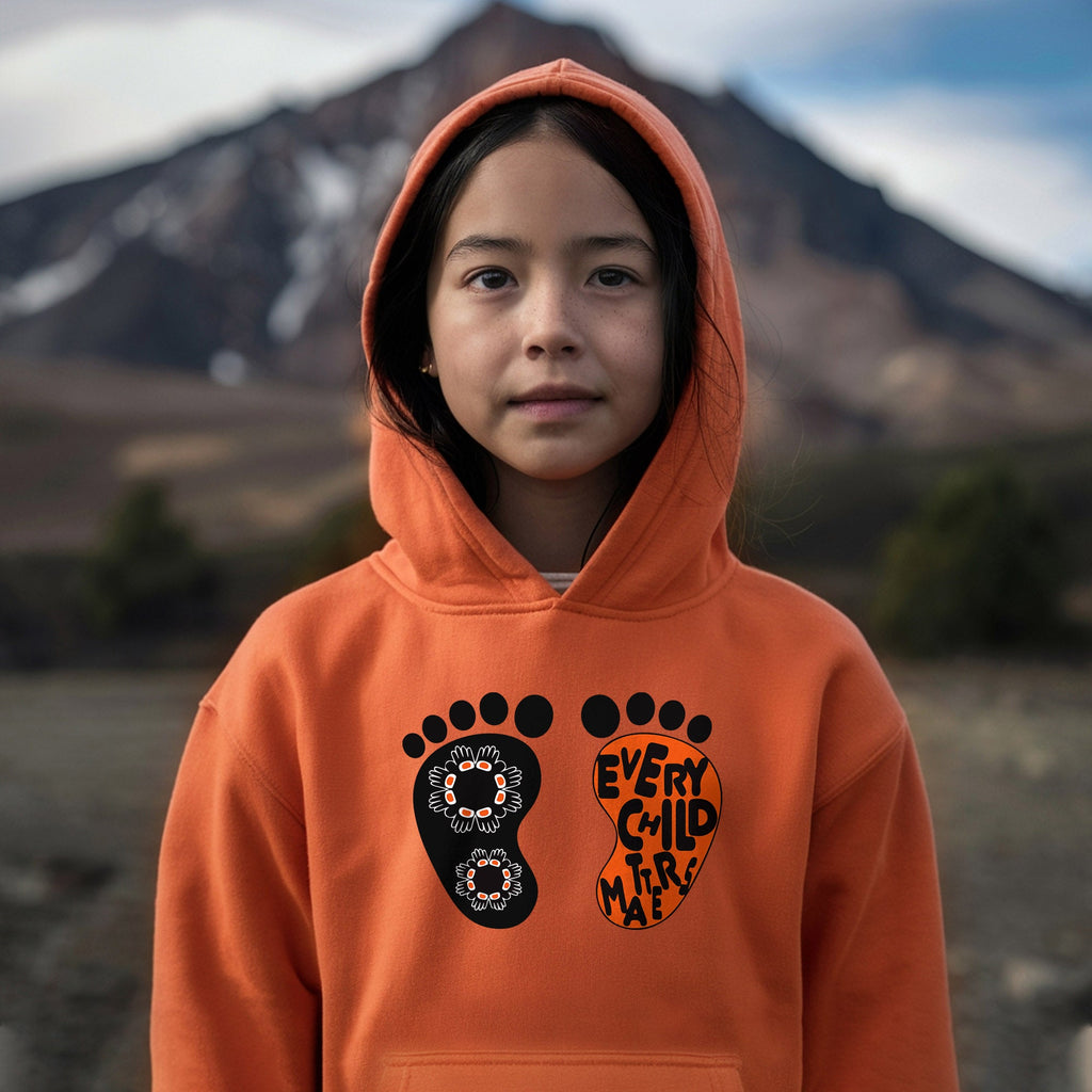 Every Child Matters Foot Black And Orange Together Unisex T-shirt/Hoodie/Sweatshirt