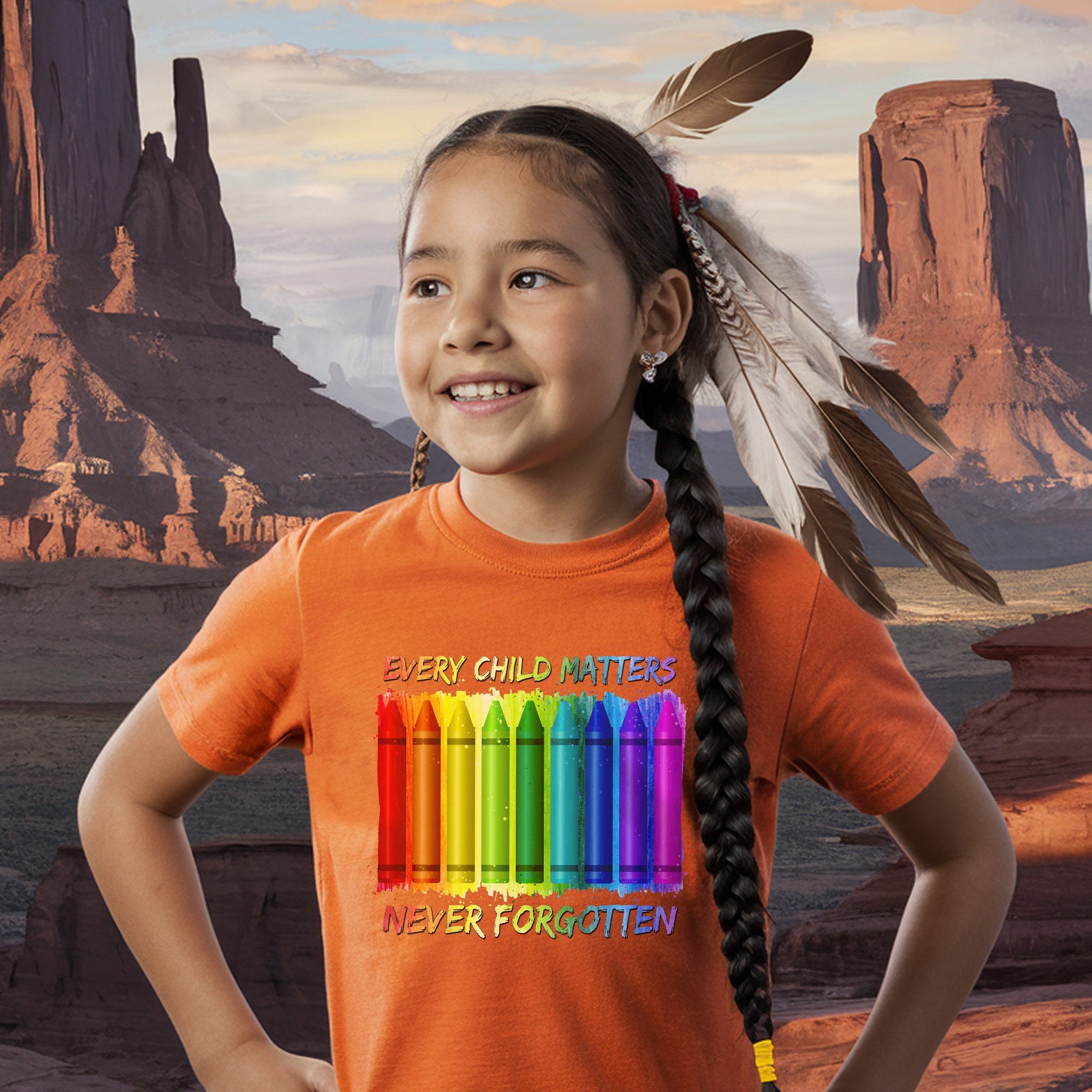 Every Child Matters Never Forgotten Crayons Colors For Orange Day Unisex T-shirt/Hoodie/Sweatshirt