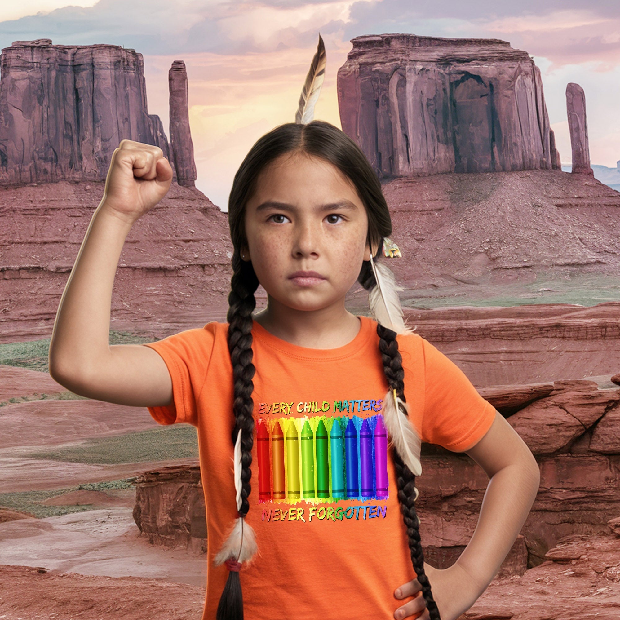 Every Child Matters Never Forgotten Crayons Colors For Orange Day Unisex T-shirt/Hoodie/Sweatshirt