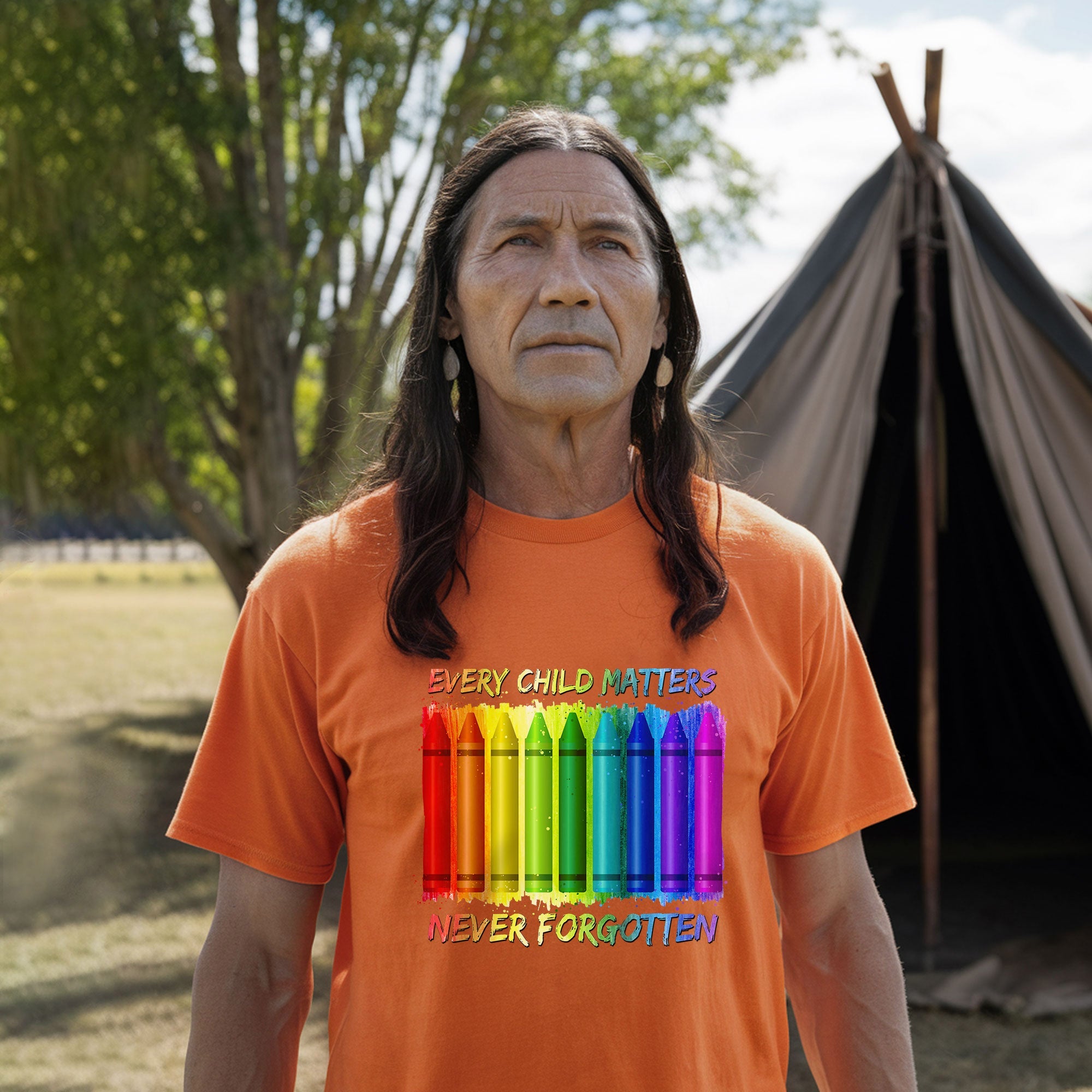 Every Child Matters Never Forgotten Crayons Colors For Orange Day Unisex T-shirt/Hoodie/Sweatshirt