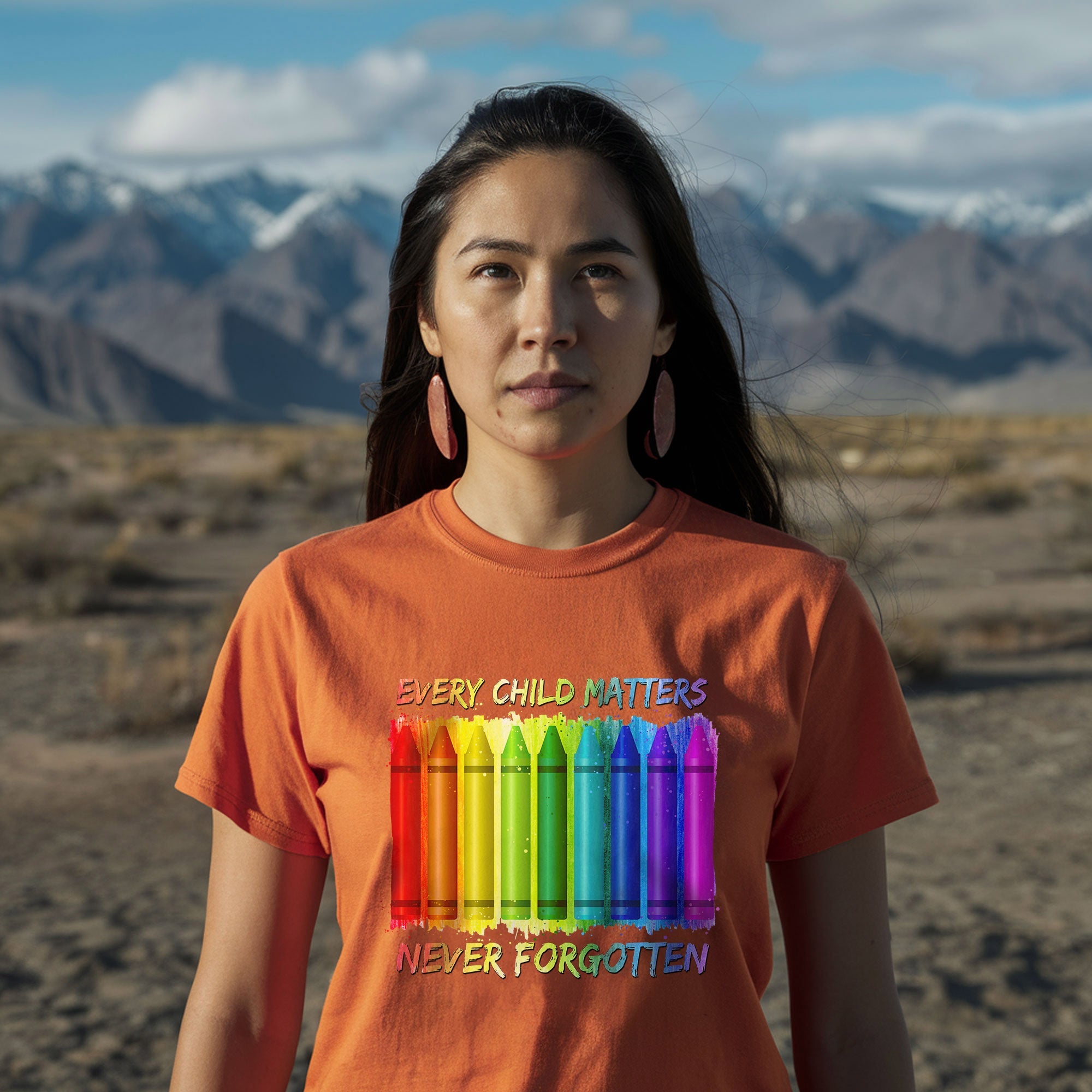 Every Child Matters Never Forgotten Crayons Colors For Orange Day Unisex T-shirt/Hoodie/Sweatshirt