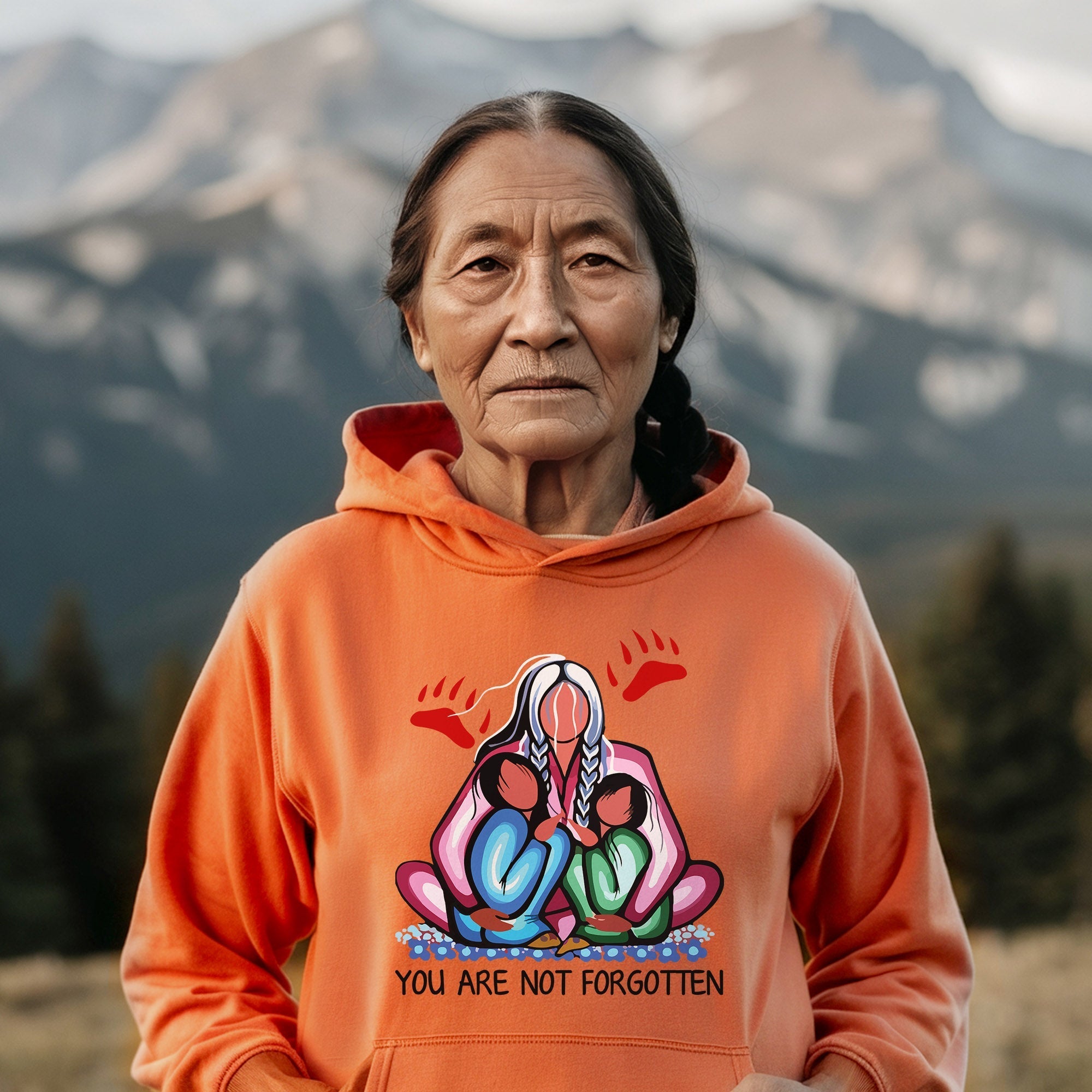 Every Child Matters Grandma With Grandniece You Are Not Forgotten Orange Shirt Day Unisex T-shirt/Hoodie/Sweatshirt