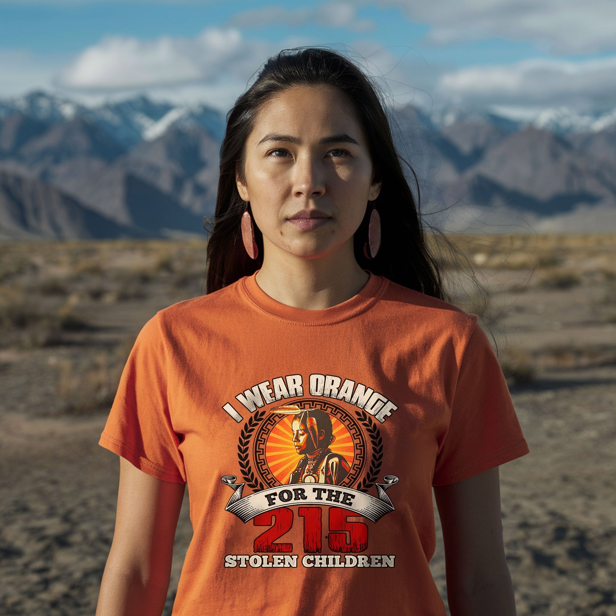 Every Child Matters I Wear Orange For The 215 Stolen Children Orange Day Unisex T-shirt/Hoodie/Sweatshirt