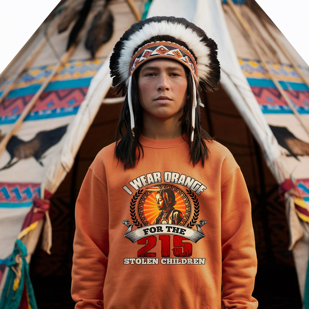 Every Child Matters I Wear Orange For The 215 Stolen Children Orange Day Unisex T-shirt/Hoodie/Sweatshirt