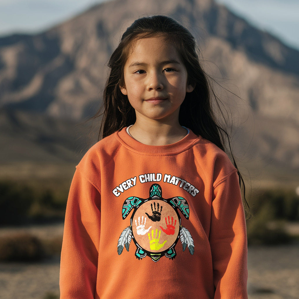 Feather Hand Color On Turtle For Orange Shirt Day Unisex T-shirt/Hoodie/Sweatshirt