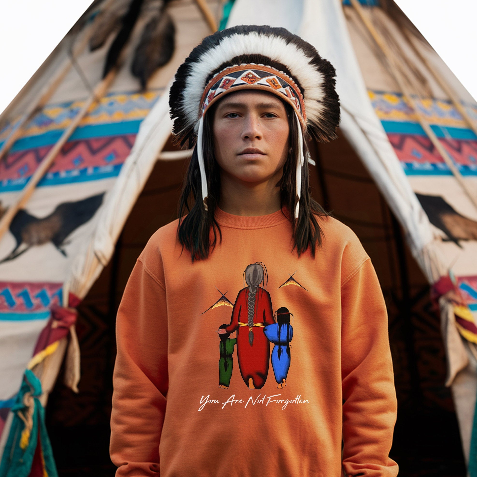 Every Child Matters You Are Not Forgotten Grandma With Grandniece Indigenous Unisex T-shirt/Hoodie/Sweatshirt
