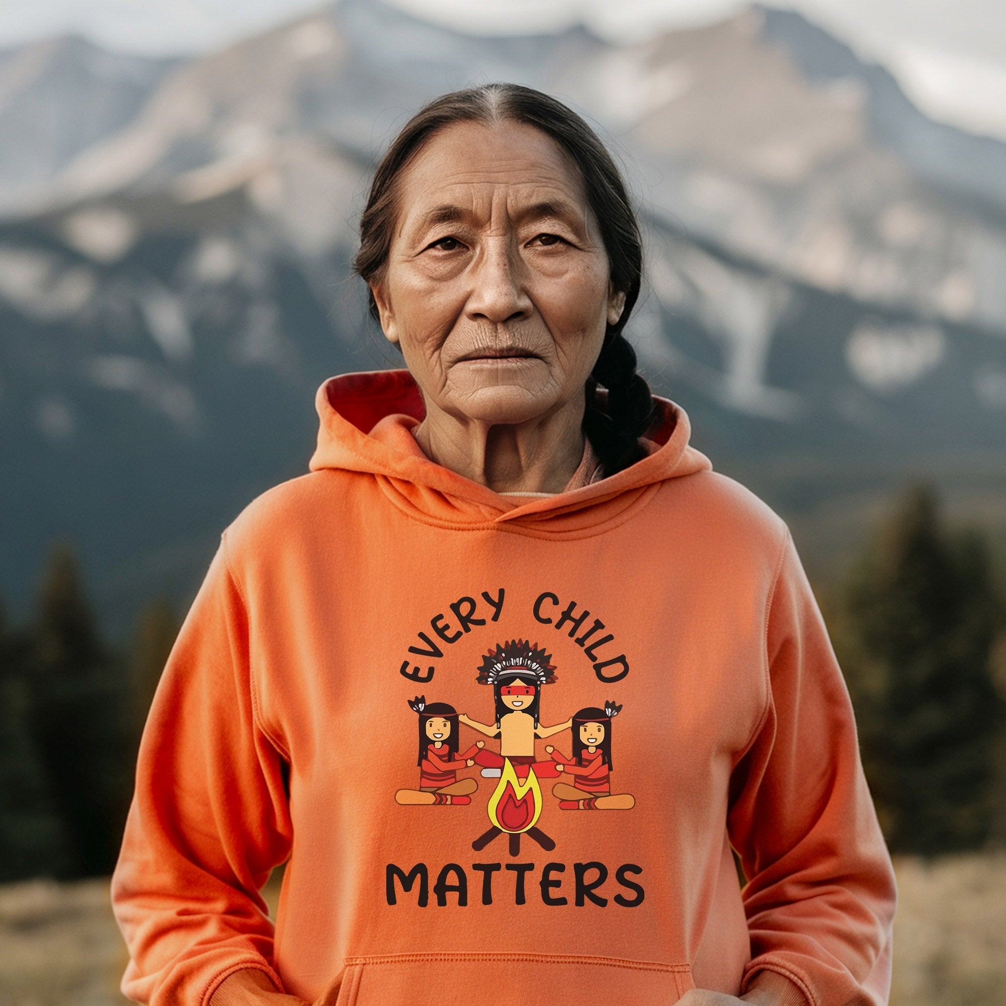Every Child Matters Indigenous Awareness Children Together Orange Shirt Day Unisex T-shirt/Hoodie/Sweatshirt