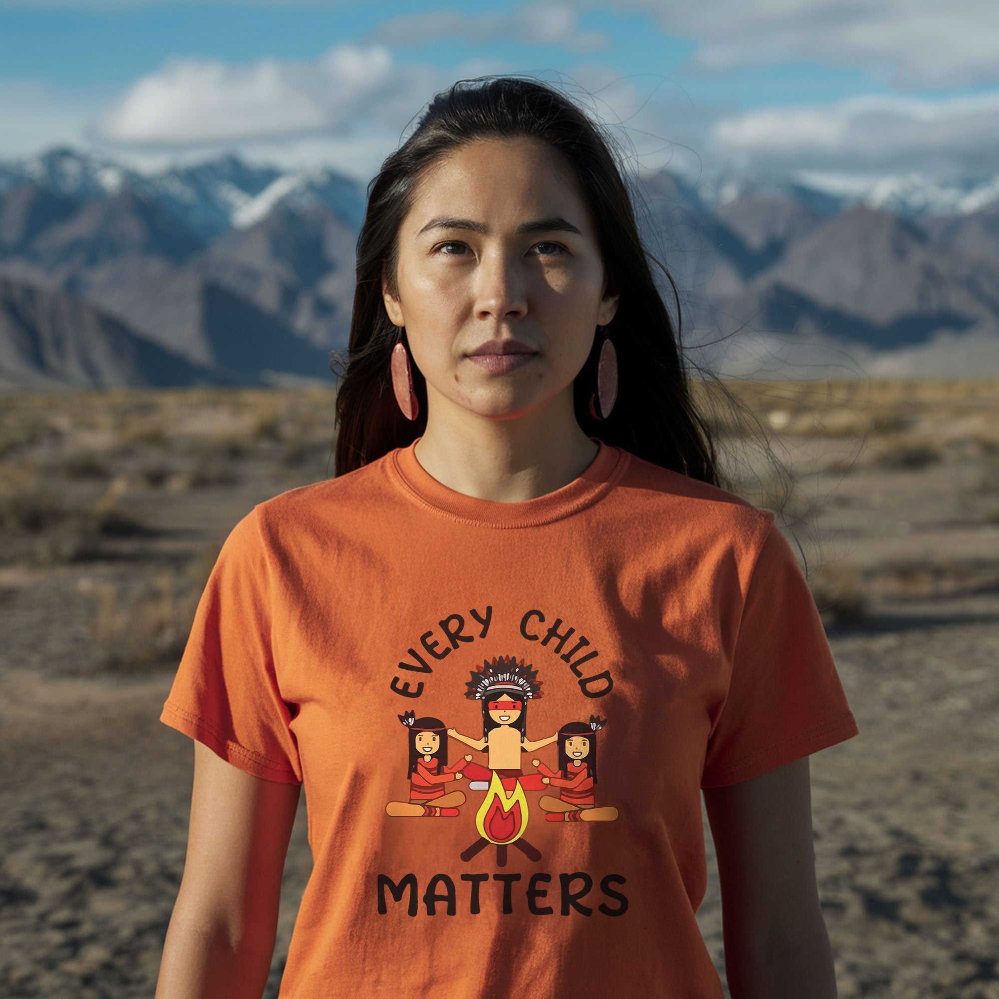 Every Child Matters Indigenous Awareness Children Together Orange Shirt Day Unisex T-shirt/Hoodie/Sweatshirt