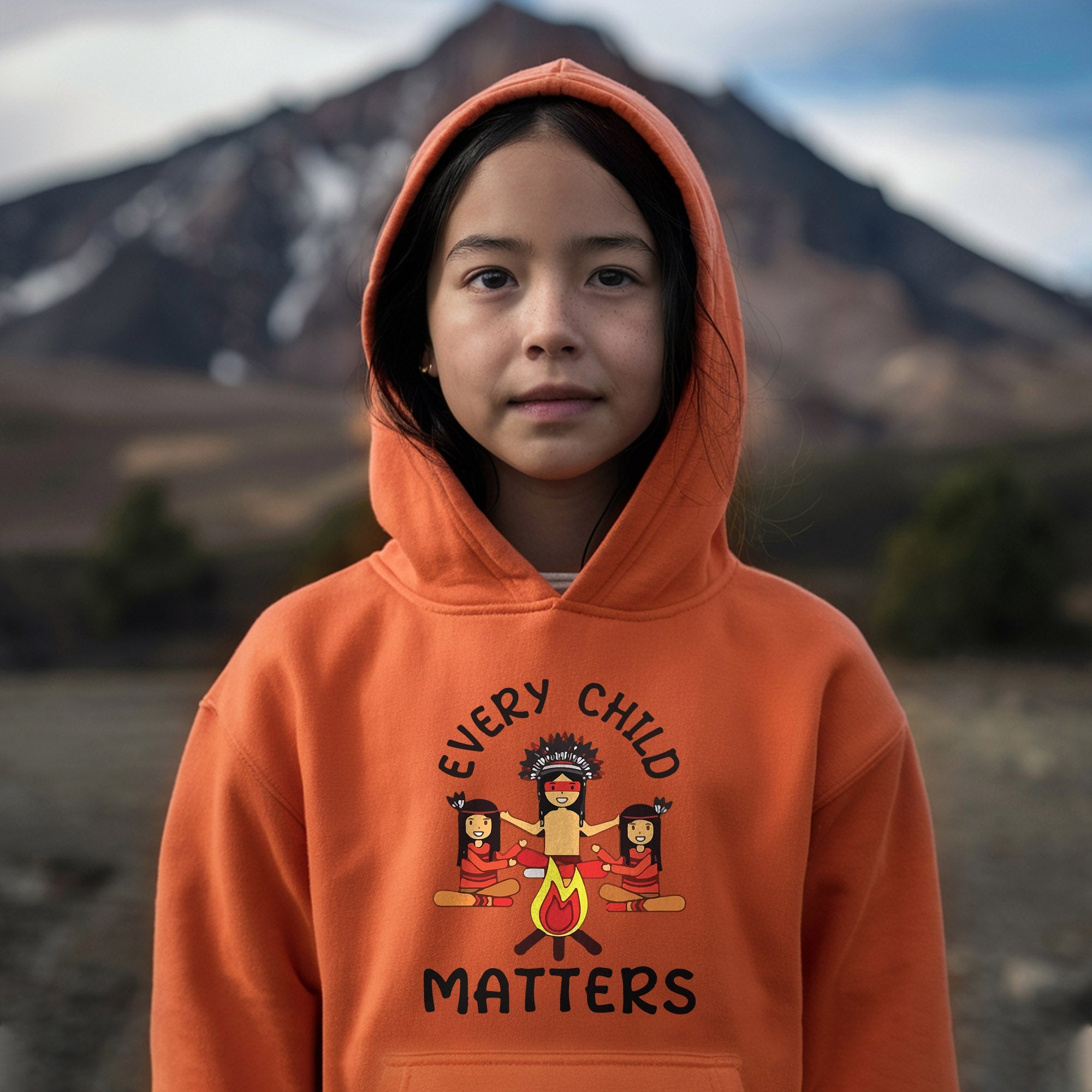 Every Child Matters Indigenous Awareness Children Together Orange Shirt Day Unisex T-shirt/Hoodie/Sweatshirt