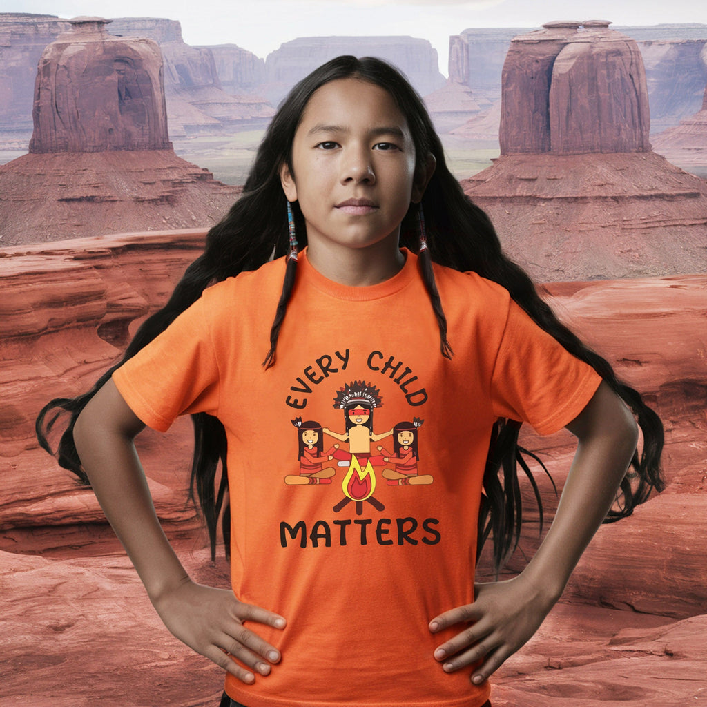 Every Child Matters Indigenous Awareness Children Together Orange Shirt Day Unisex T-shirt/Hoodie/Sweatshirt