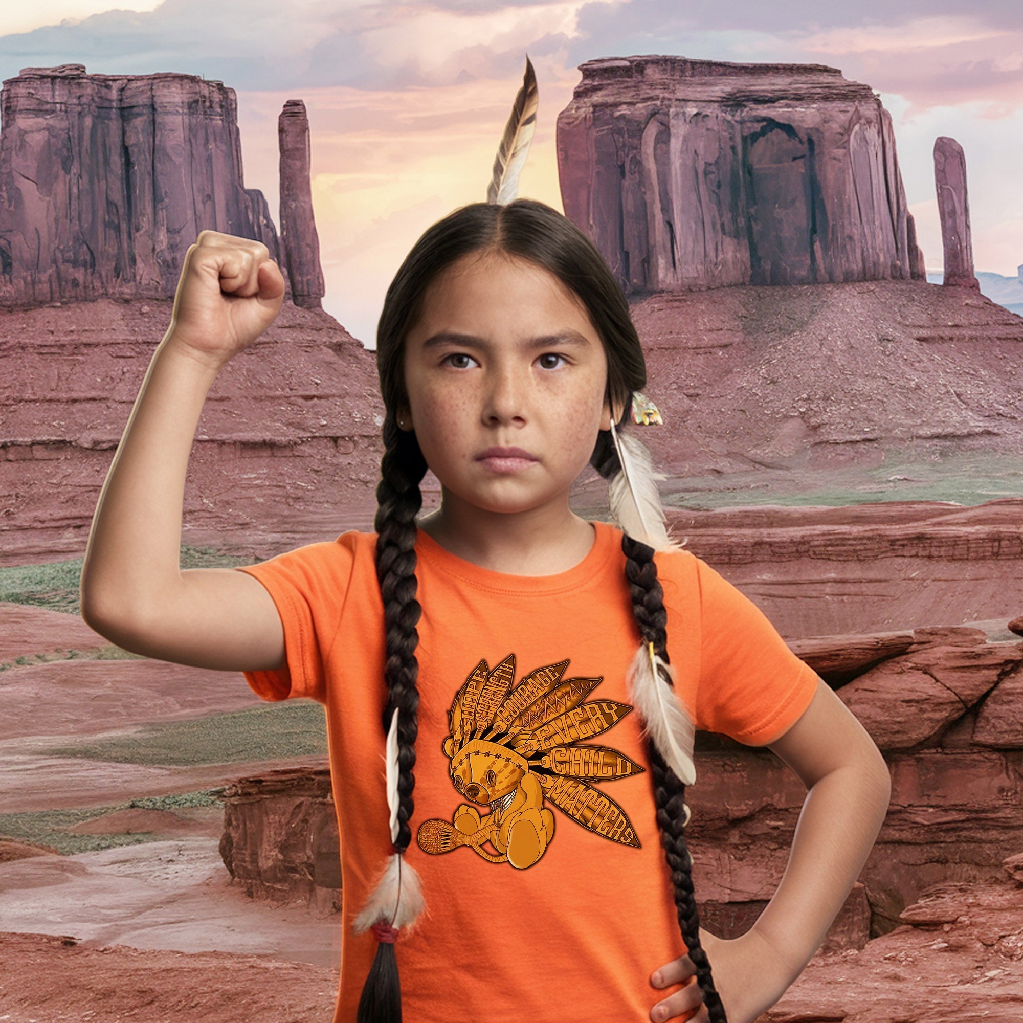 Every Child Matters Feather Indigenous Orange Shirt Day Unisex T-shirt/Hoodie/Sweatshirt