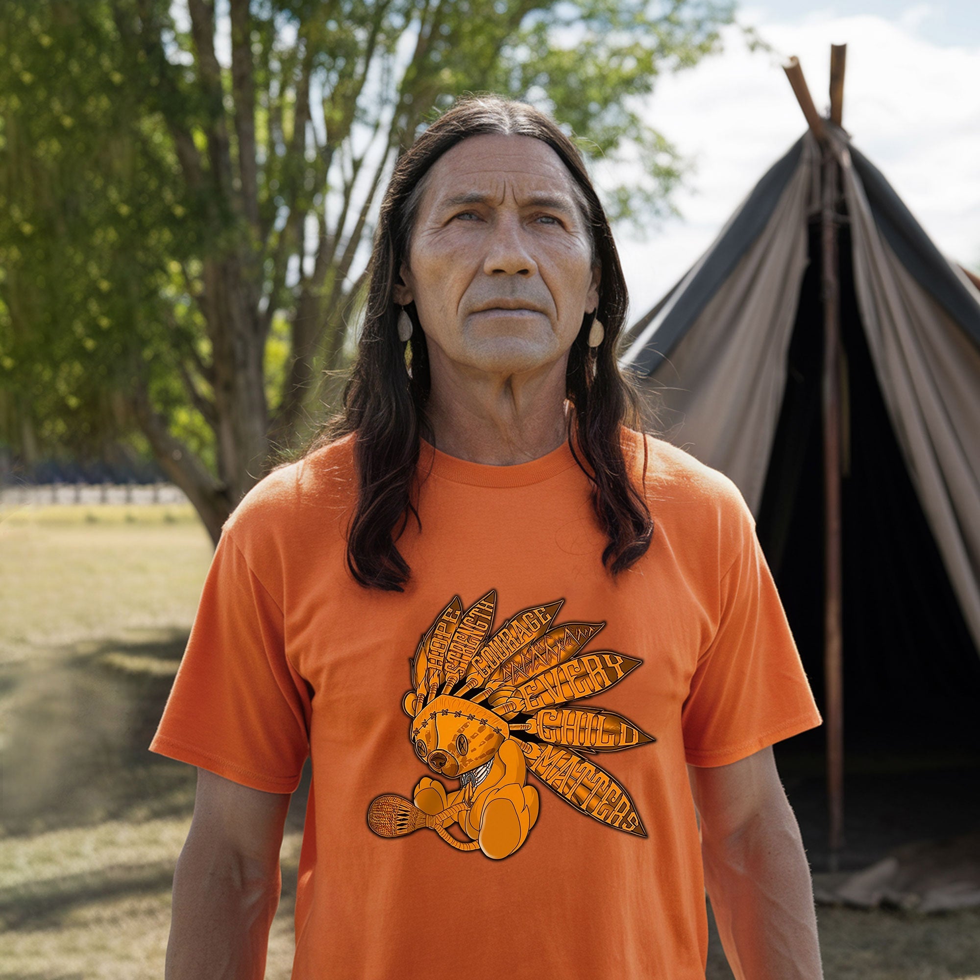 Every Child Matters Feather Indigenous Orange Shirt Day Unisex T-shirt/Hoodie/Sweatshirt