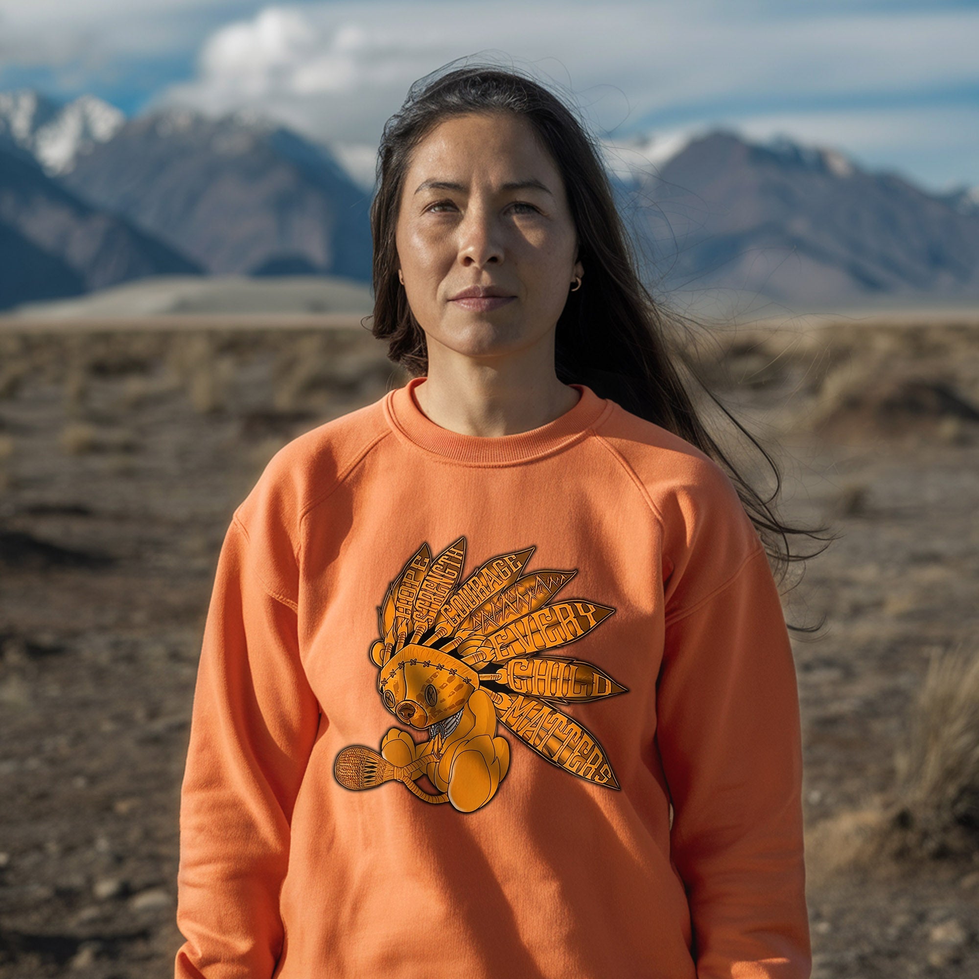 Every Child Matters Feather Indigenous Orange Shirt Day Unisex T-shirt/Hoodie/Sweatshirt