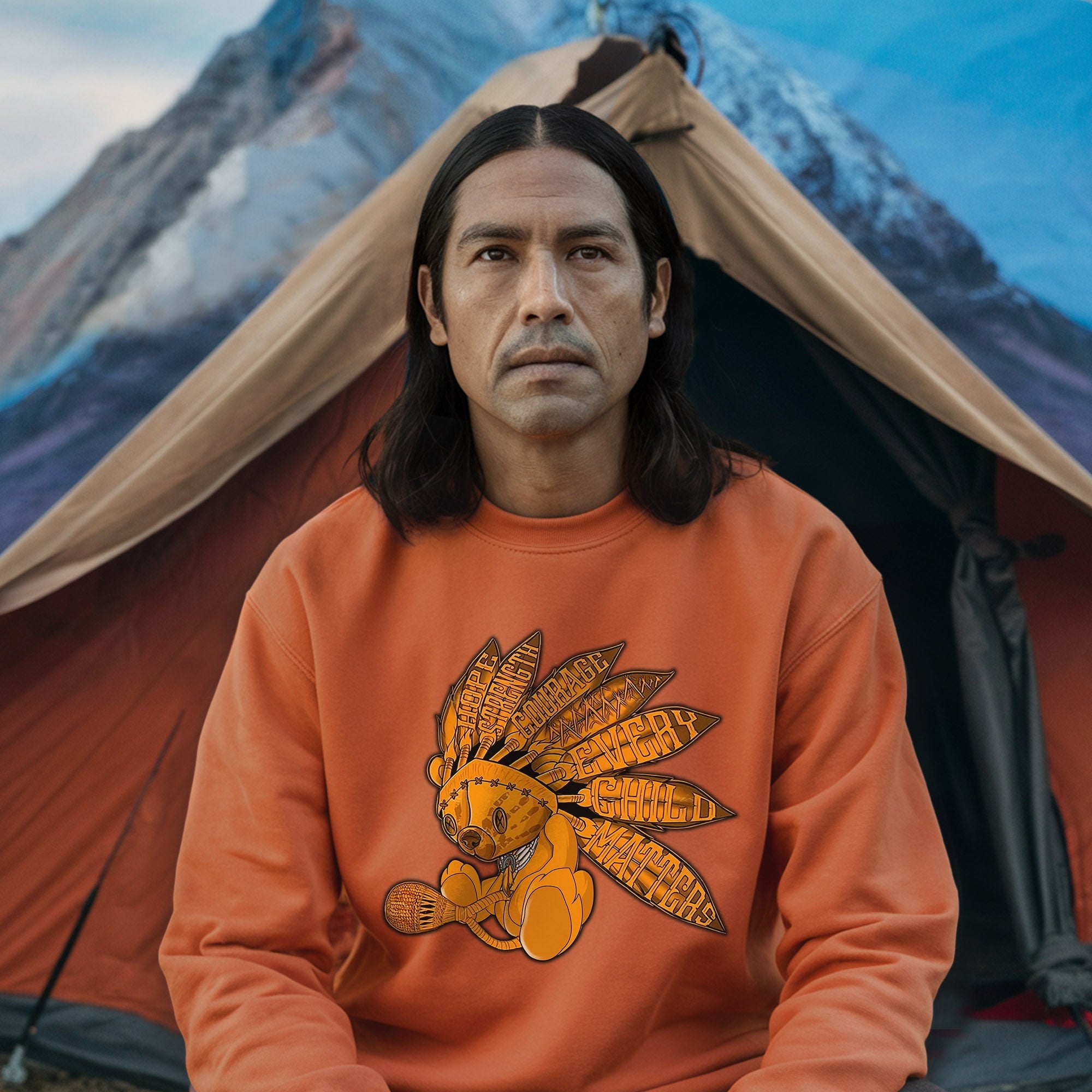 Every Child Matters Feather Indigenous Orange Shirt Day Unisex T-shirt/Hoodie/Sweatshirt