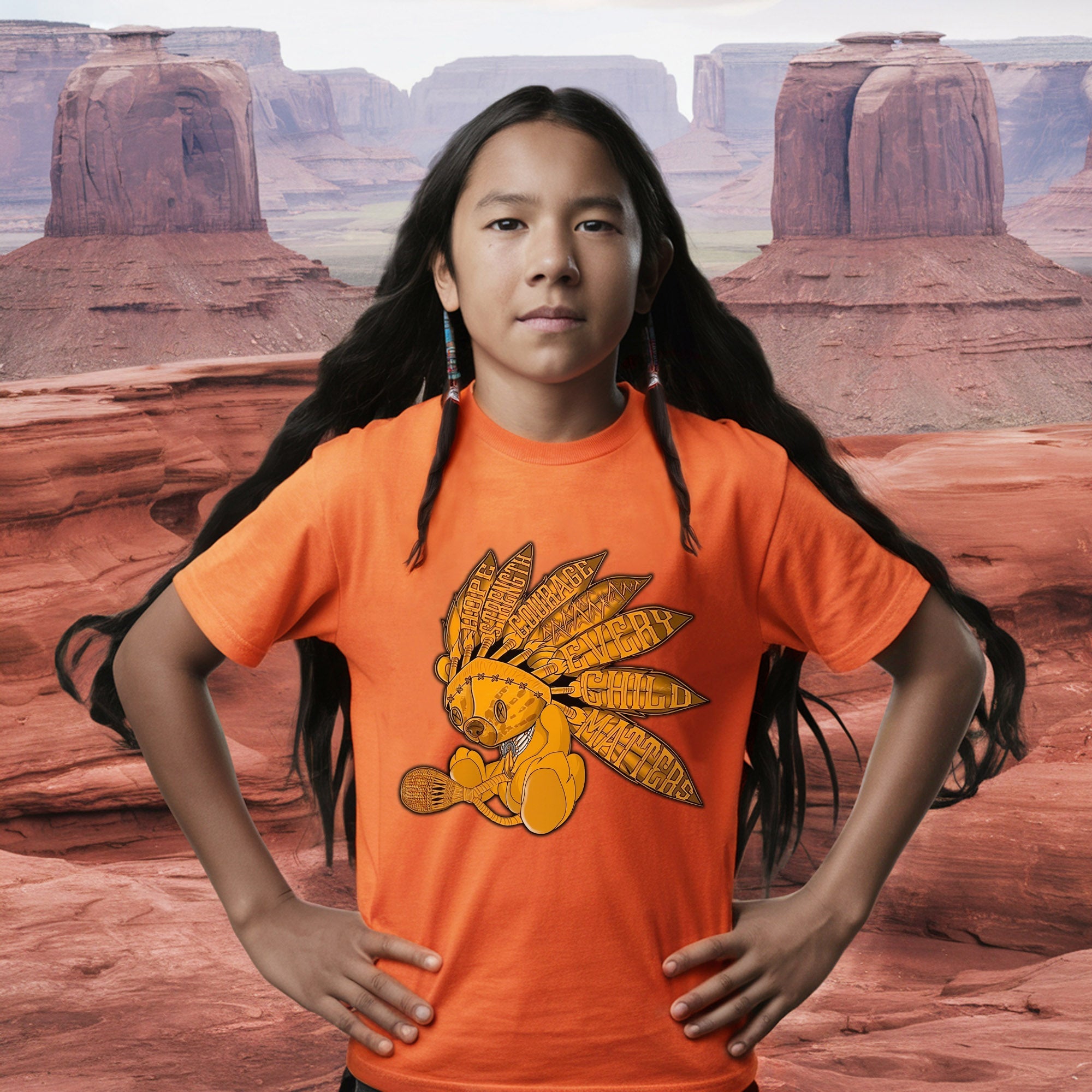 Every Child Matters Feather Indigenous Orange Shirt Day Unisex T-shirt/Hoodie/Sweatshirt
