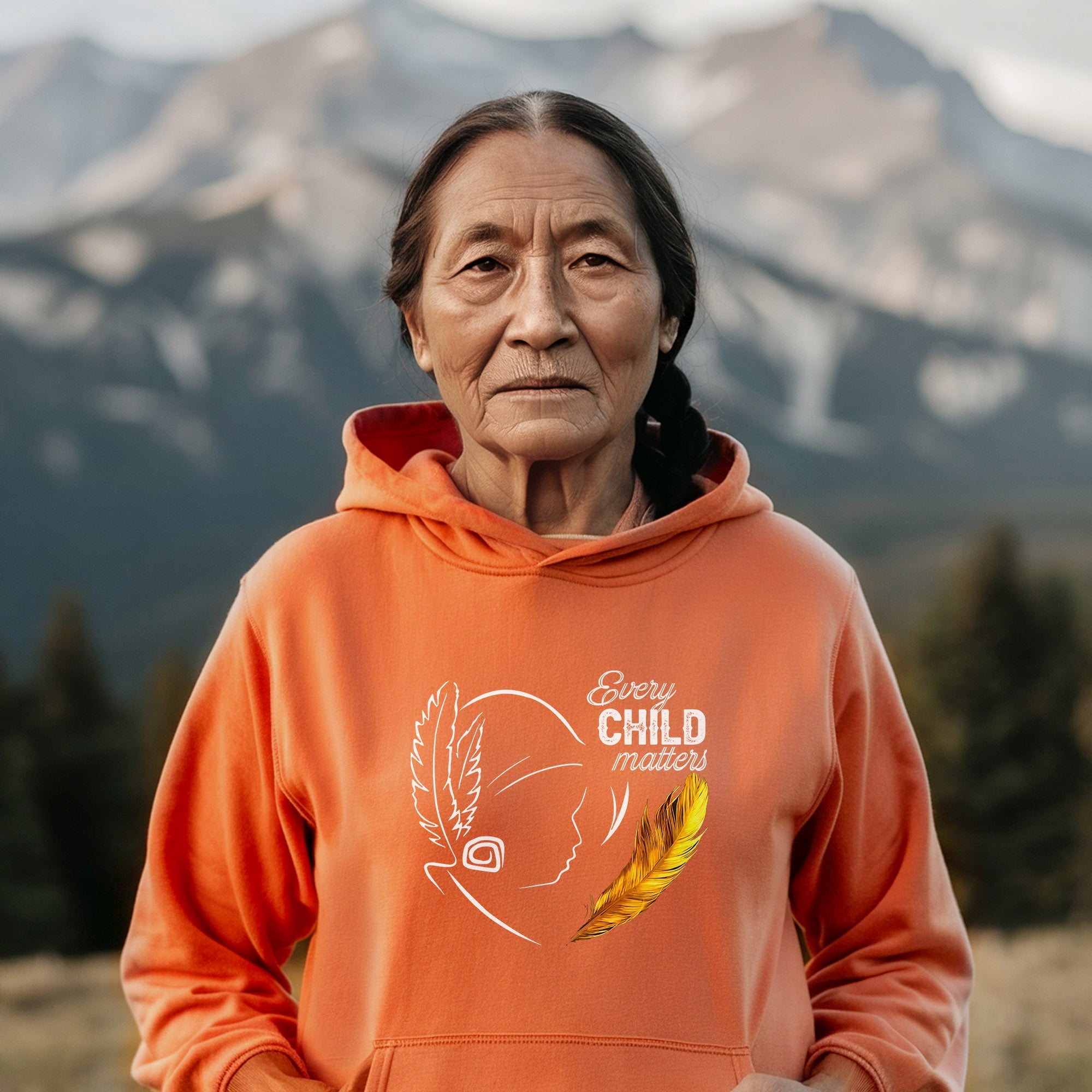 Every Child Matters Native Feather For Orange Shirt Day Unisex T-shirt/Hoodie/Sweatshirt 290