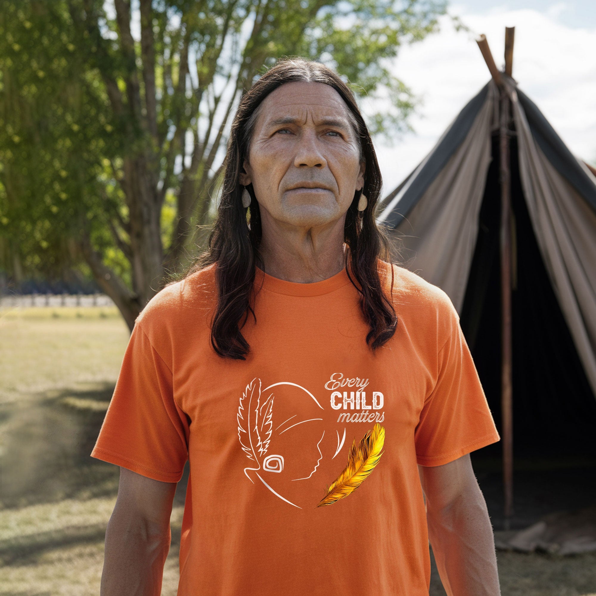 Every Child Matters Native Feather For Orange Shirt Day Unisex T-shirt/Hoodie/Sweatshirt 290