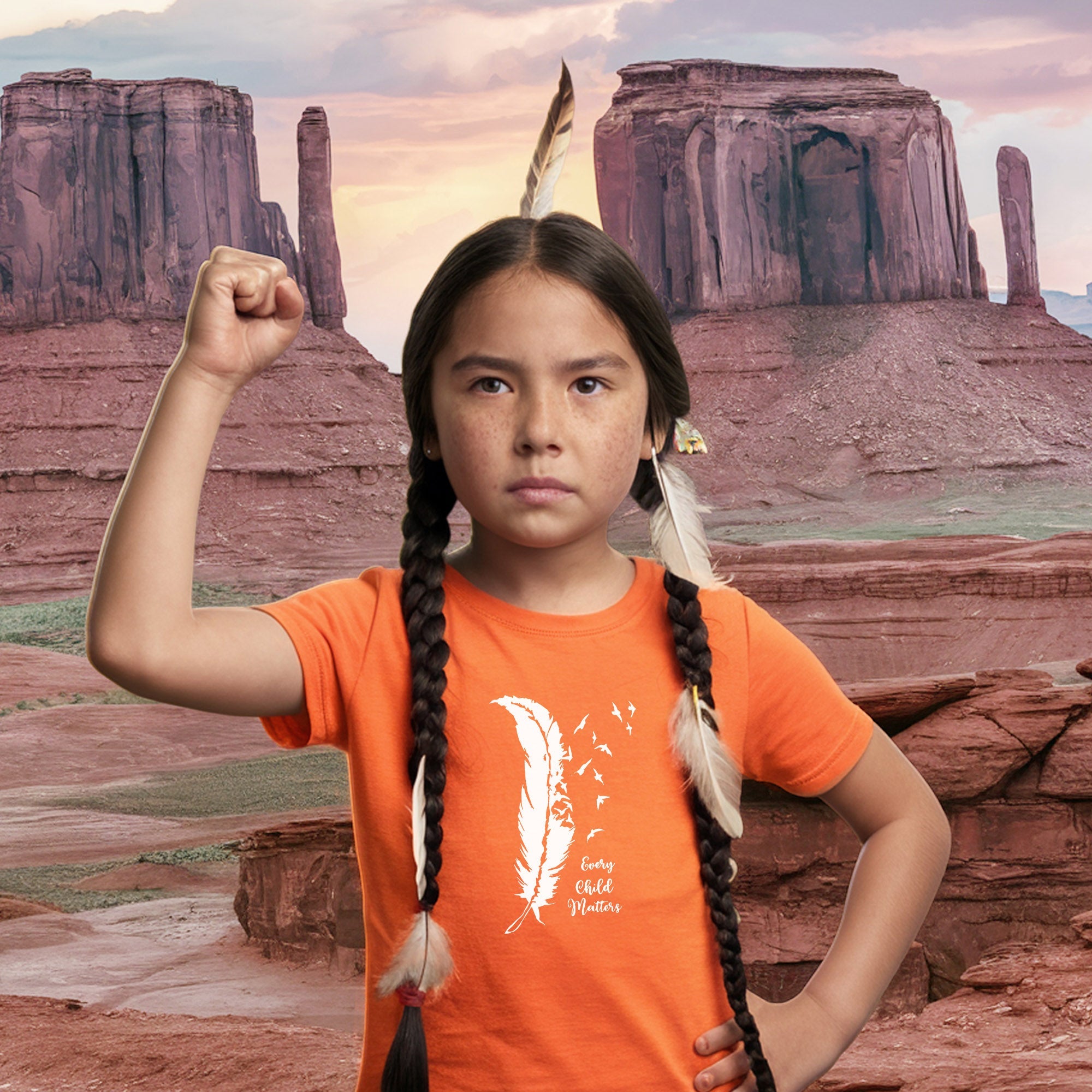 Every Child Matters Bird Feather For Orange Shirt Day Unisex T-shirt/Hoodie/Sweatshirt 296