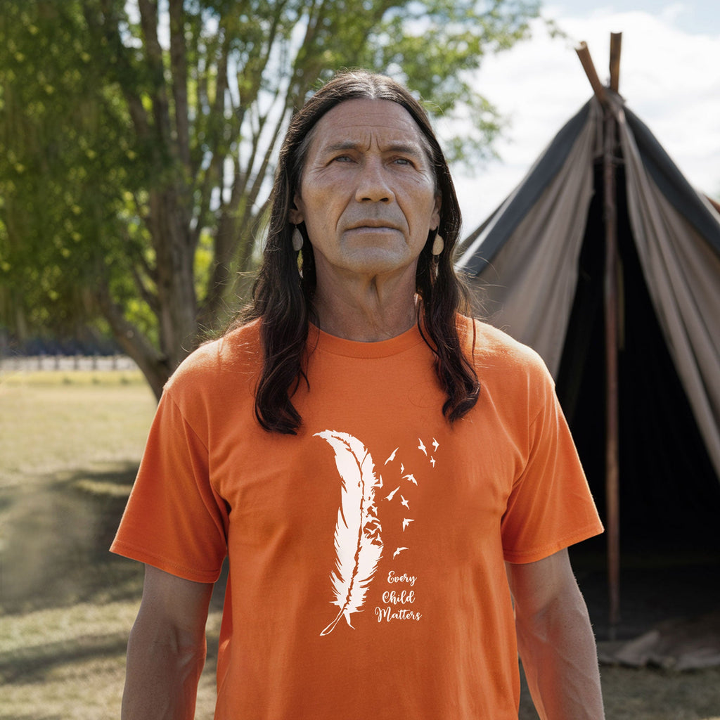 Every Child Matters Bird Feather For Orange Shirt Day Unisex T-shirt/Hoodie/Sweatshirt 296