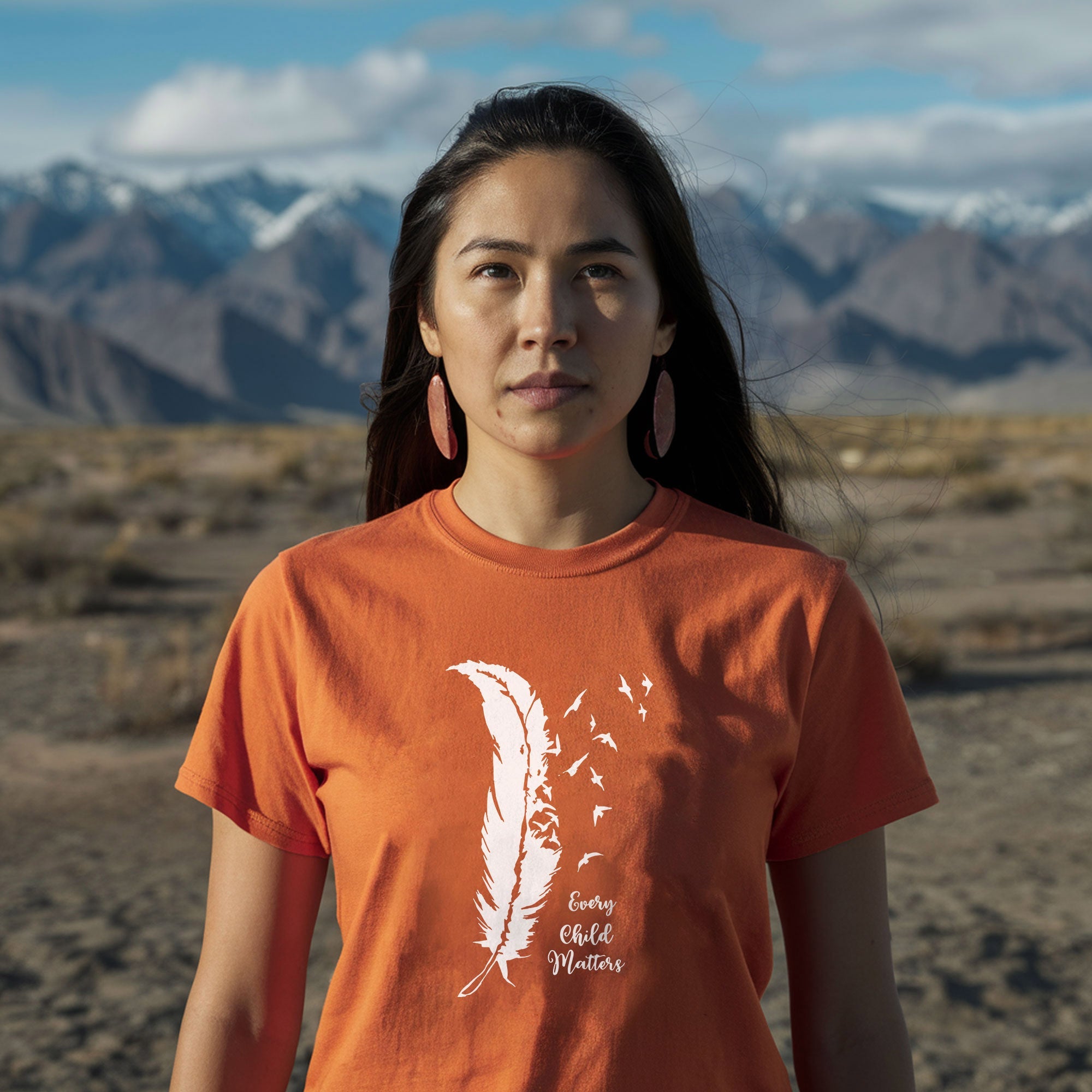 Every Child Matters Bird Feather For Orange Shirt Day Unisex T-shirt/Hoodie/Sweatshirt 296