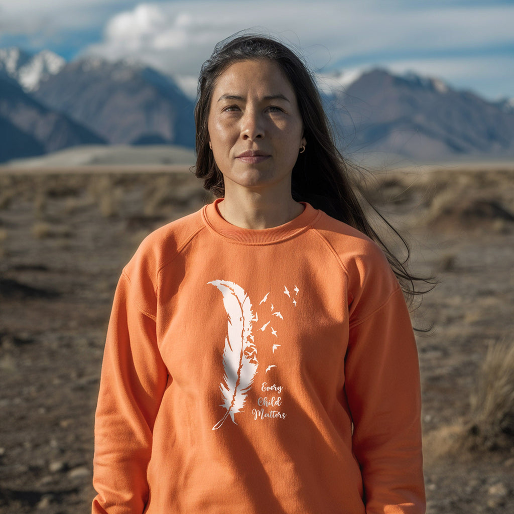Every Child Matters Bird Feather For Orange Shirt Day Unisex T-shirt/Hoodie/Sweatshirt 296