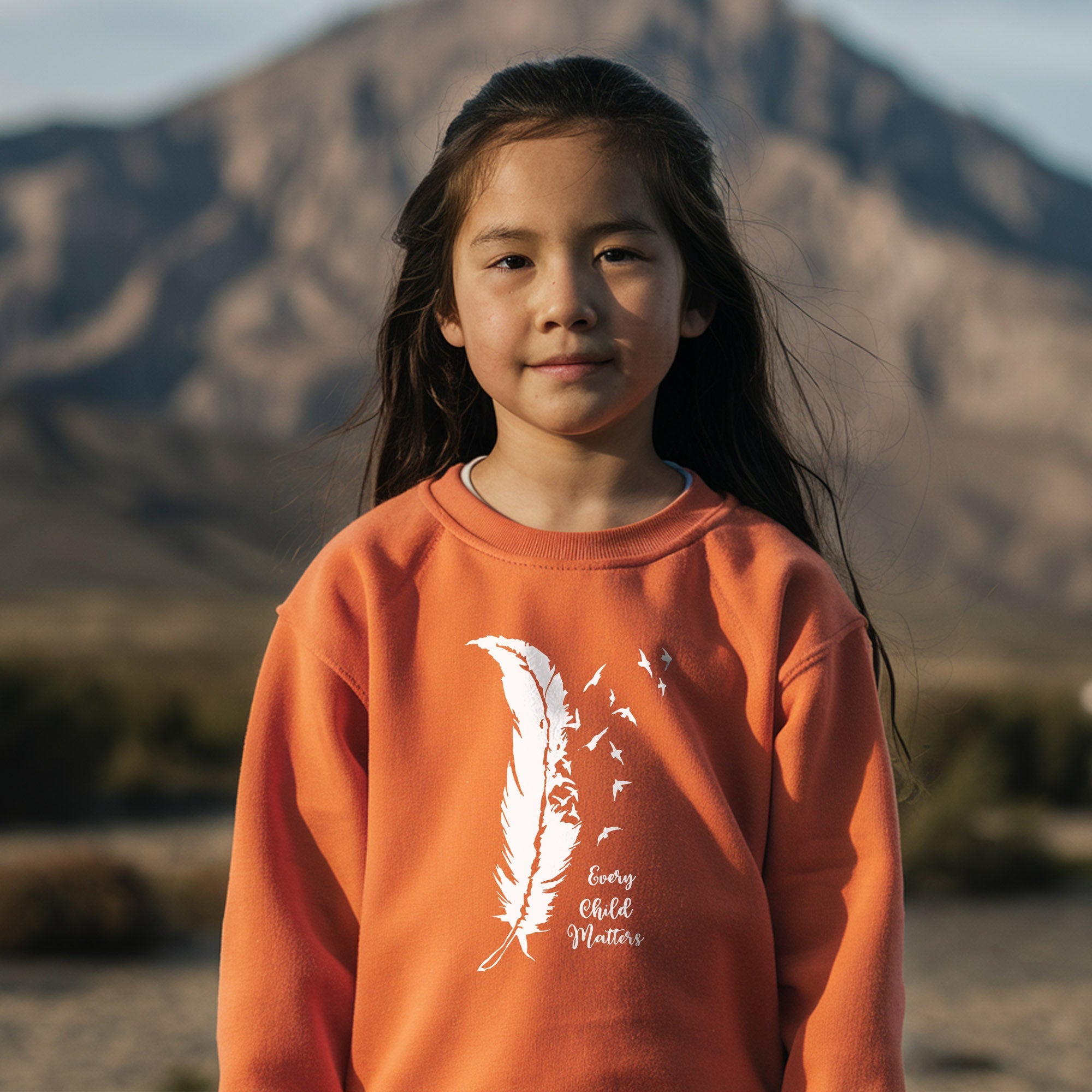 Every Child Matters Bird Feather For Orange Shirt Day Unisex T-shirt/Hoodie/Sweatshirt 296