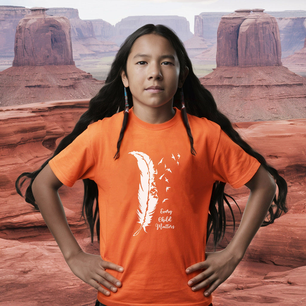 Every Child Matters Bird Feather For Orange Shirt Day Unisex T-shirt/Hoodie/Sweatshirt 296