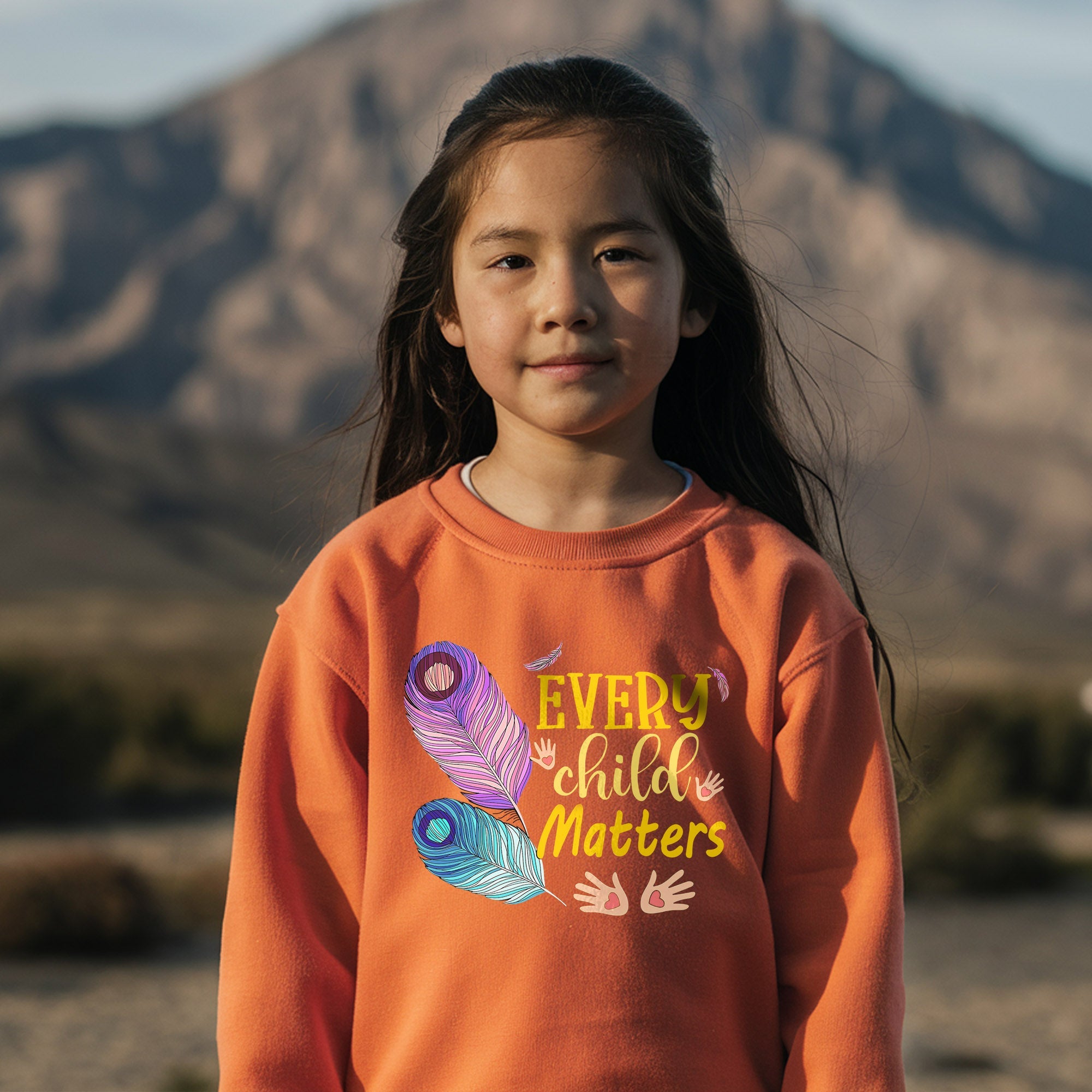 Every Child Matters Colorful Feathers For Orange Shirt Day Unisex T-shirt/Hoodie/Sweatshirt 267