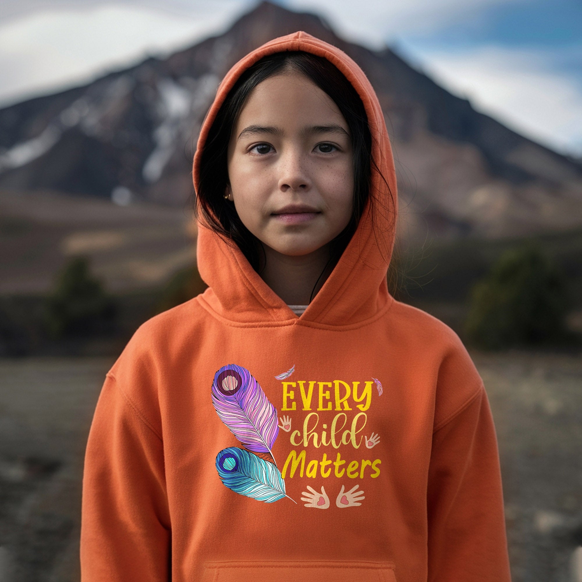 Every Child Matters Colorful Feathers For Orange Shirt Day Unisex T-shirt/Hoodie/Sweatshirt 267