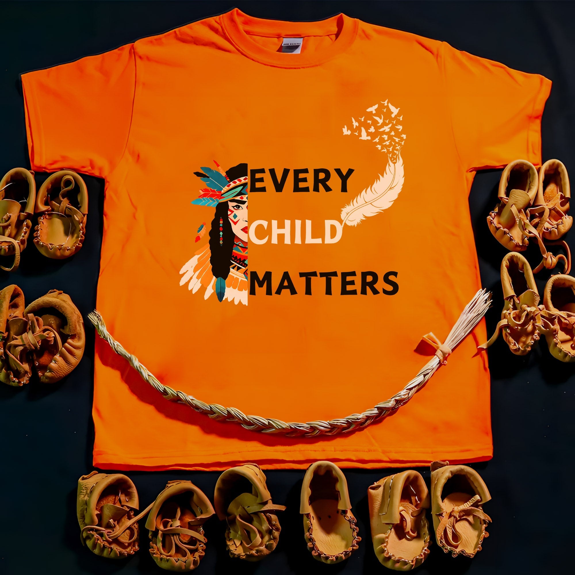 Every Child Matters Native Woman For Orange Shirt Day Unisex T-shirt/Hoodie/Sweatshirt 268