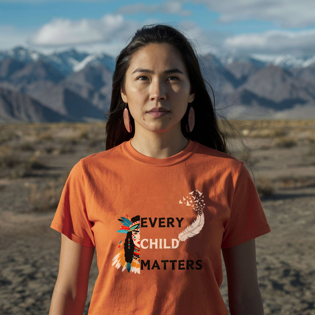 Every Child Matters Native Woman For Orange Shirt Day Unisex T-shirt/Hoodie/Sweatshirt 268
