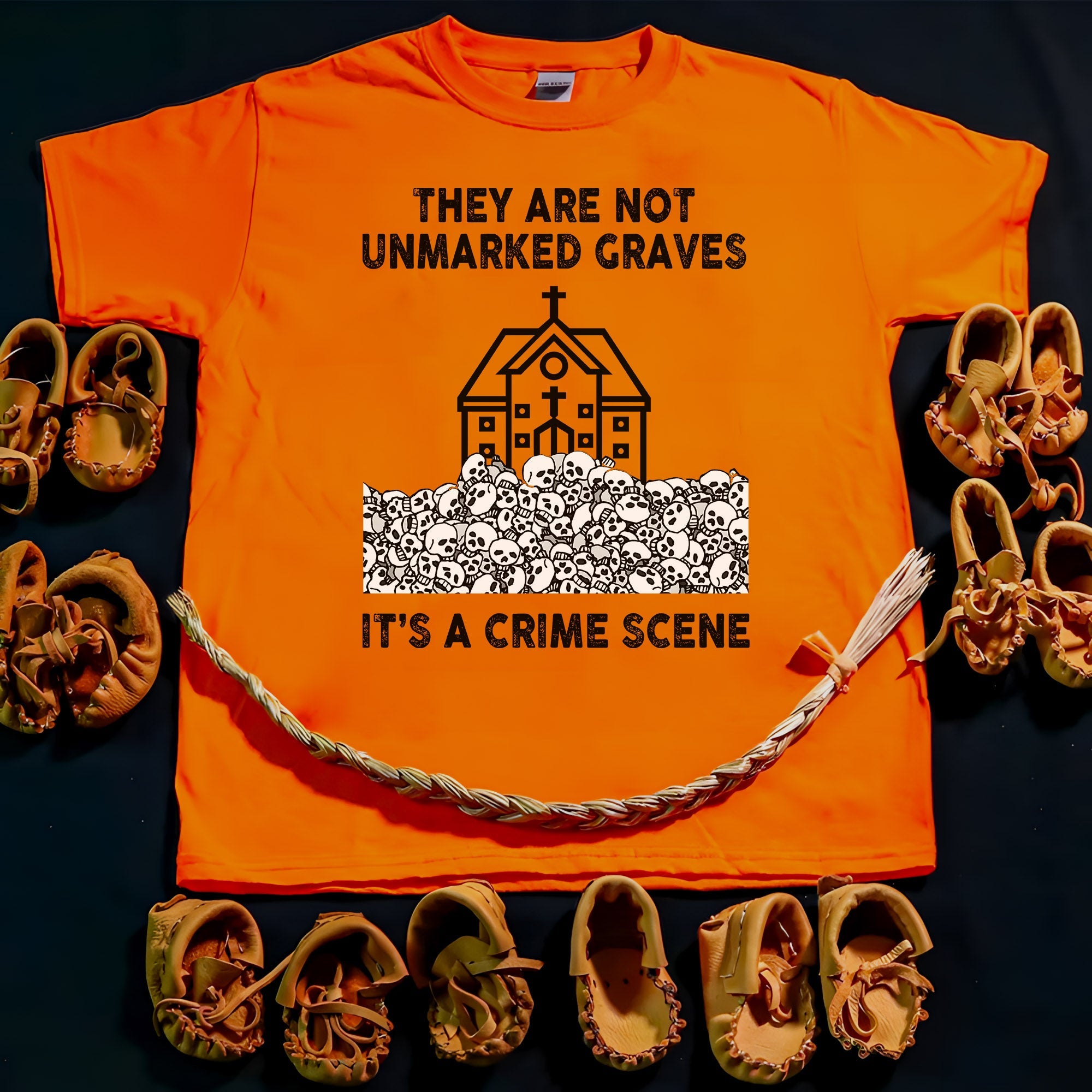 Every Child Matters Crime Scene For Orange Shirt Day Unisex T-shirt/Hoodie/Sweatshirt 270