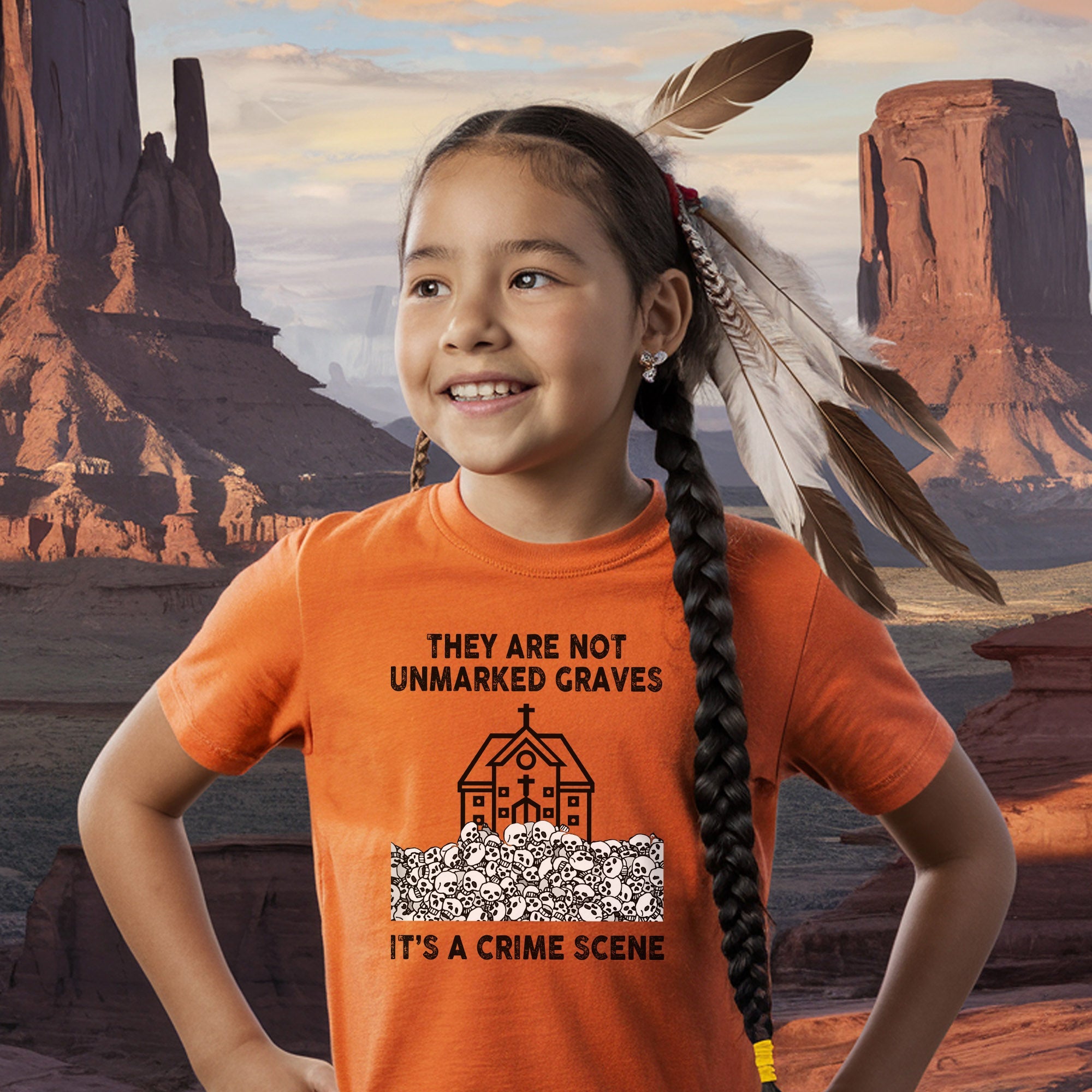 Every Child Matters Crime Scene For Orange Shirt Day Unisex T-shirt/Hoodie/Sweatshirt 270