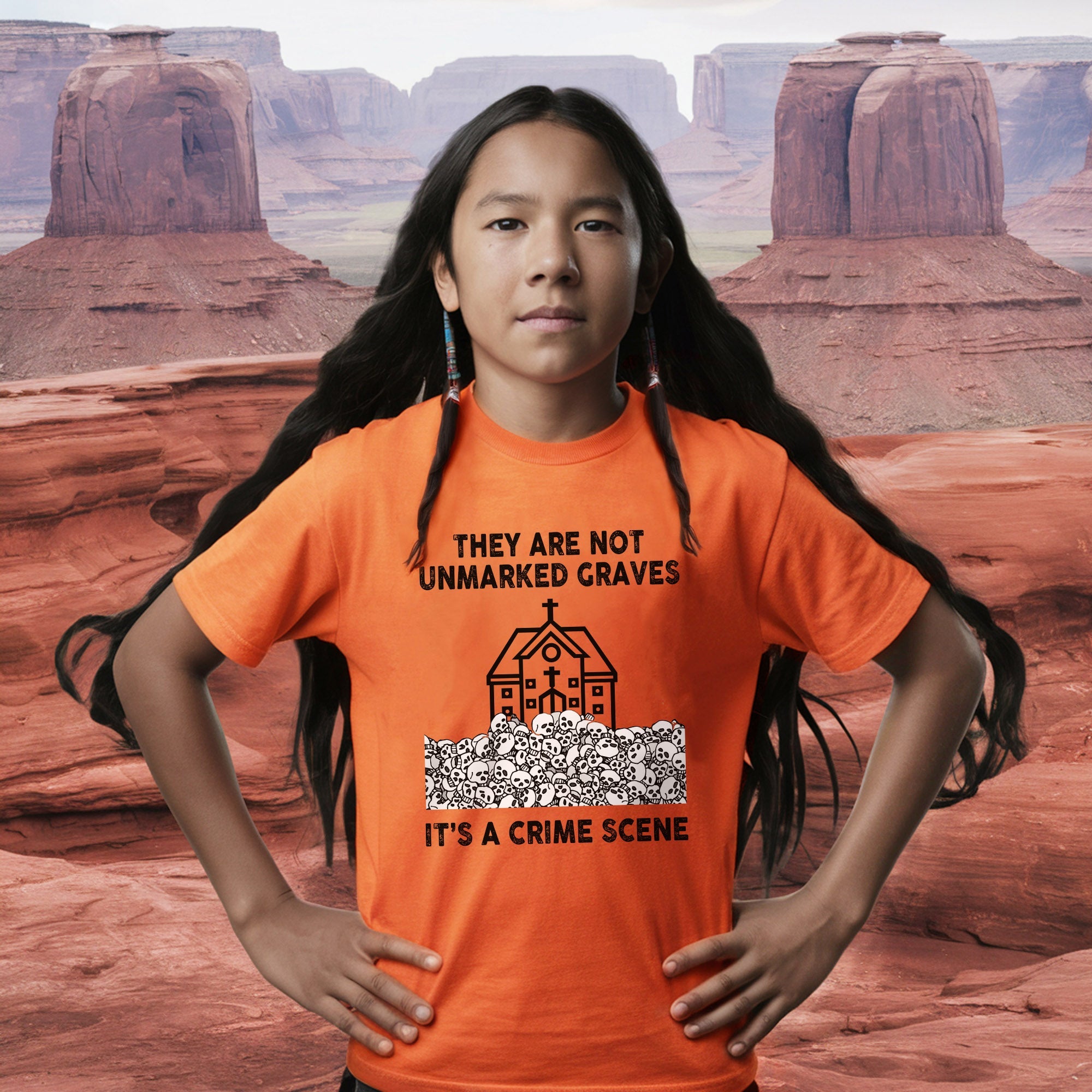 Every Child Matters Crime Scene For Orange Shirt Day Unisex T-shirt/Hoodie/Sweatshirt 270