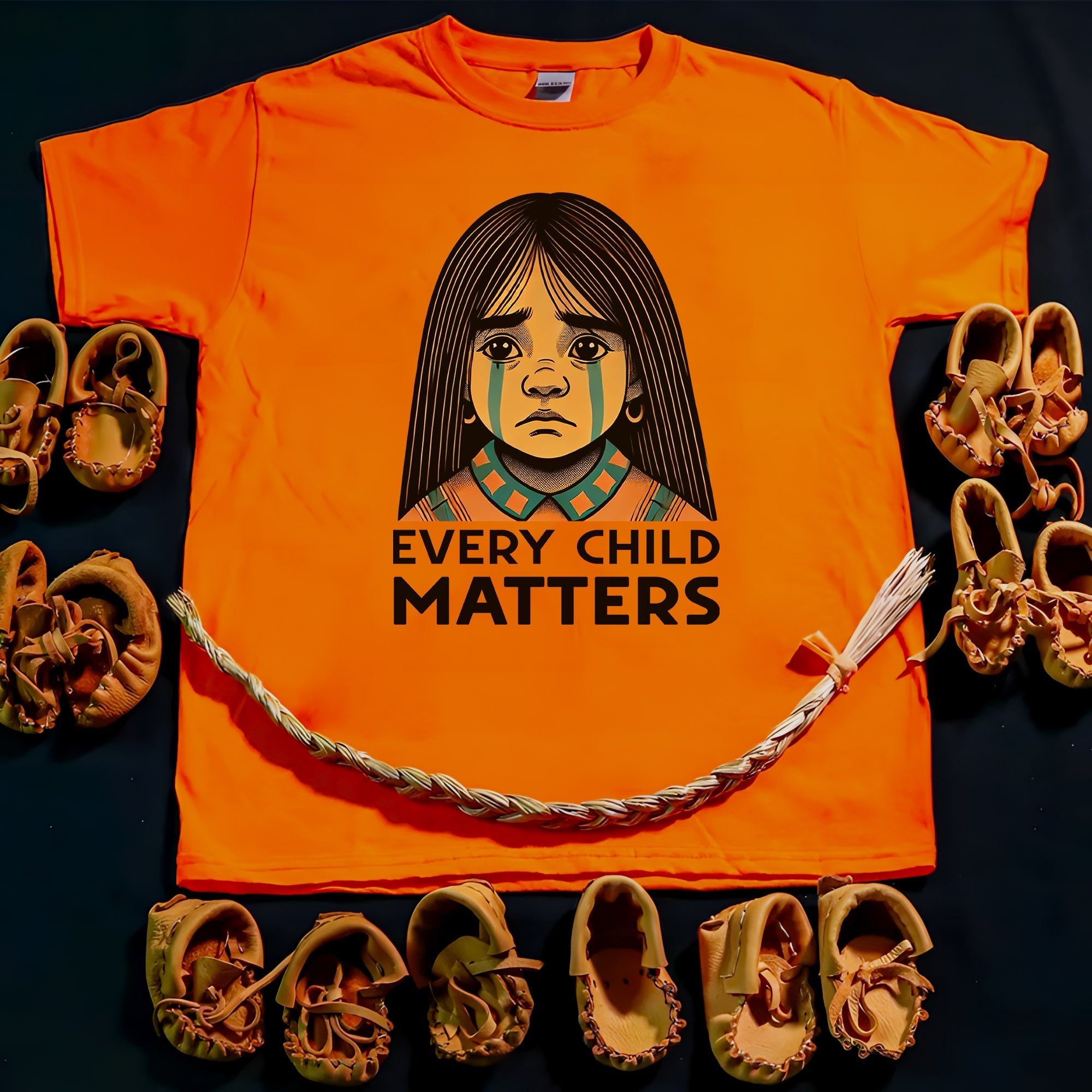 Every Child Matters Native Girl For Orange Shirt Day Unisex T-shirt/Hoodie/Sweatshirt 286