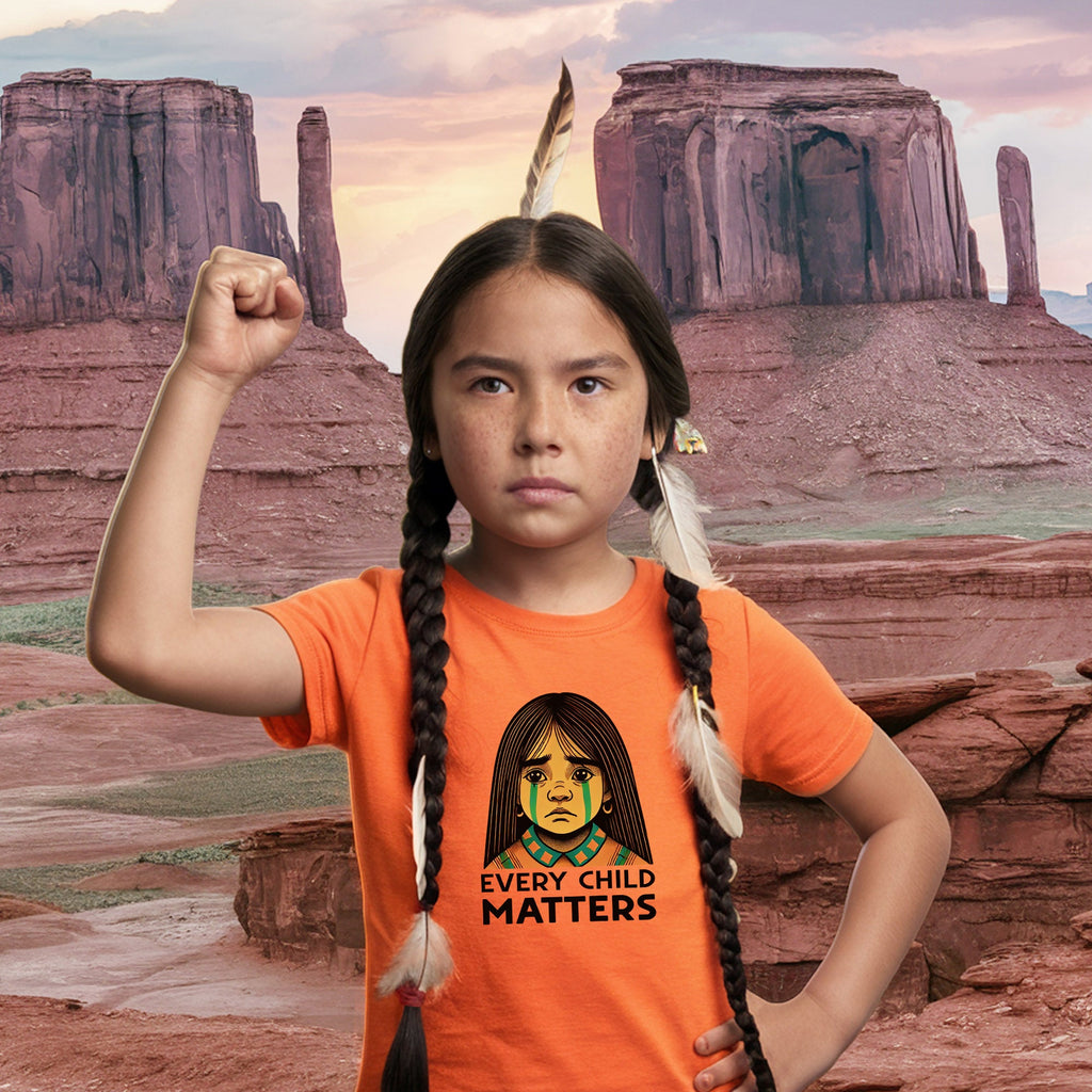 Every Child Matters Native Girl For Orange Shirt Day Unisex T-shirt/Hoodie/Sweatshirt 286