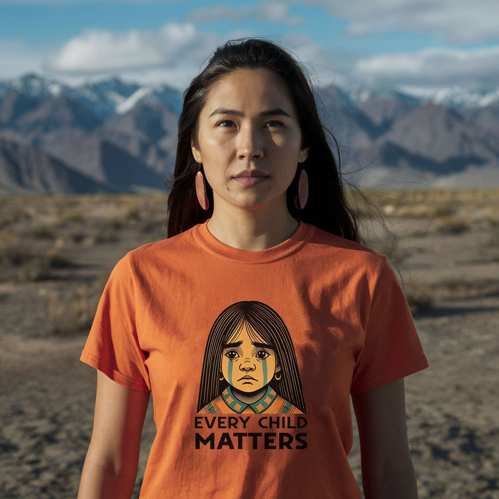 Every Child Matters Native Girl For Orange Shirt Day Unisex T-shirt/Hoodie/Sweatshirt 286