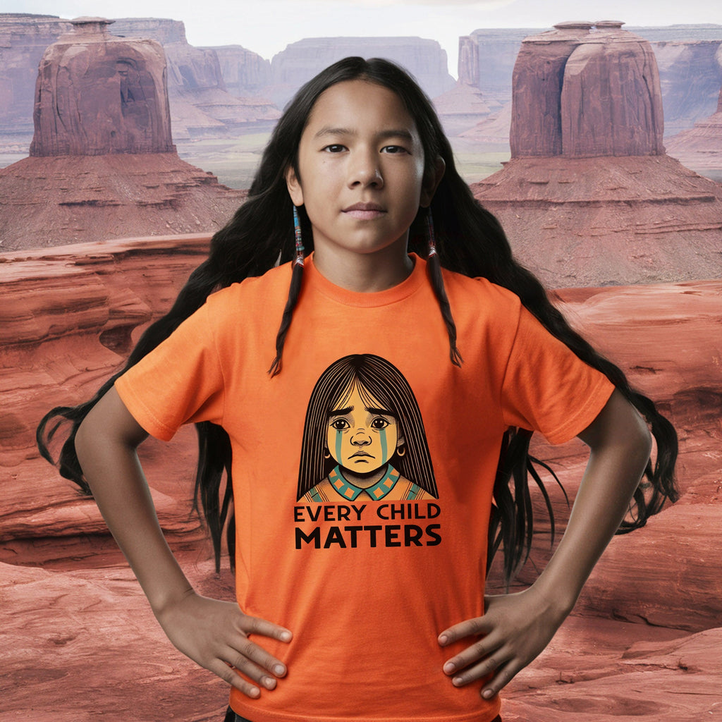 Every Child Matters Native Girl For Orange Shirt Day Unisex T-shirt/Hoodie/Sweatshirt 286